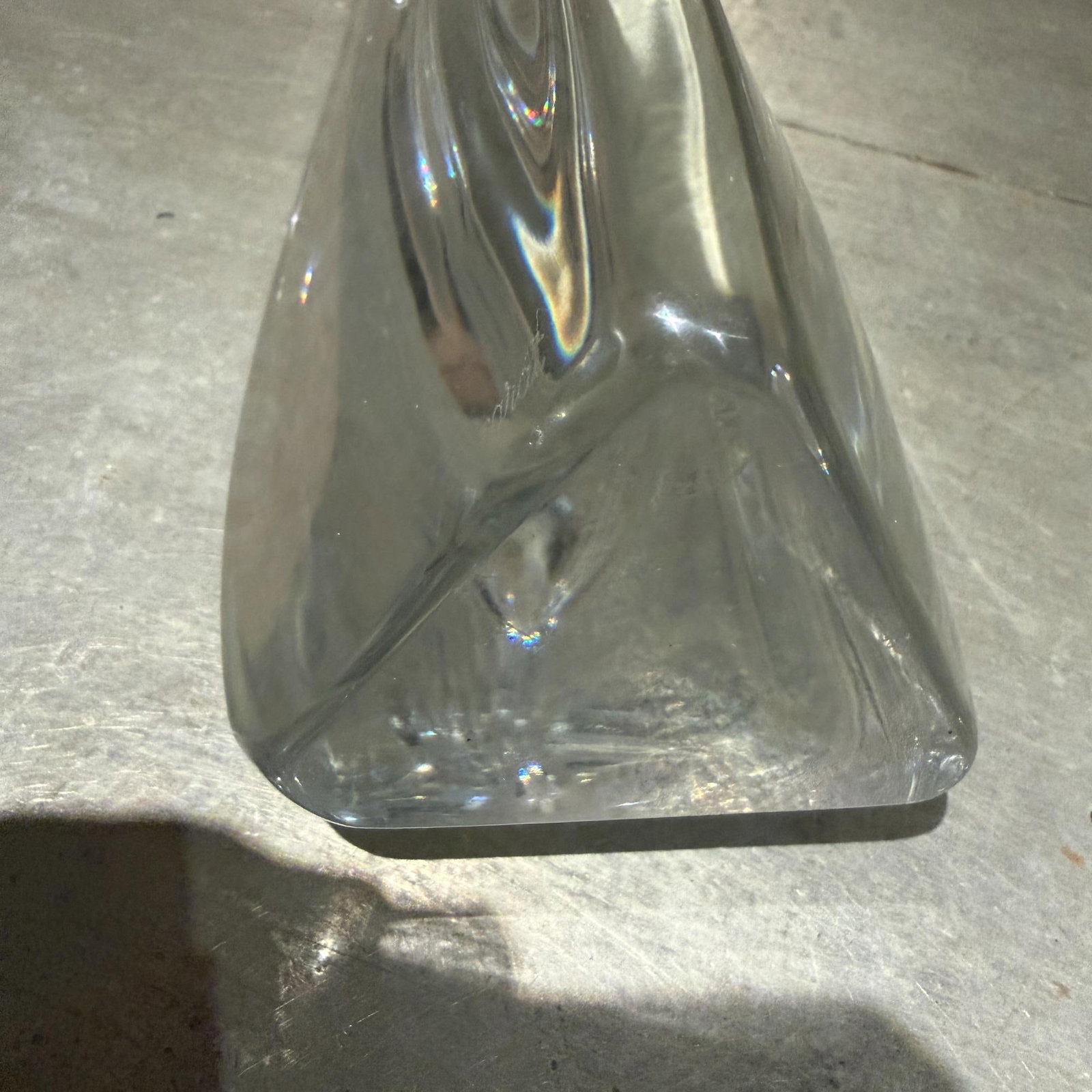 Mid-Century Modern Baccarat "Rose" Faceted Crystal Bud Vase - 2