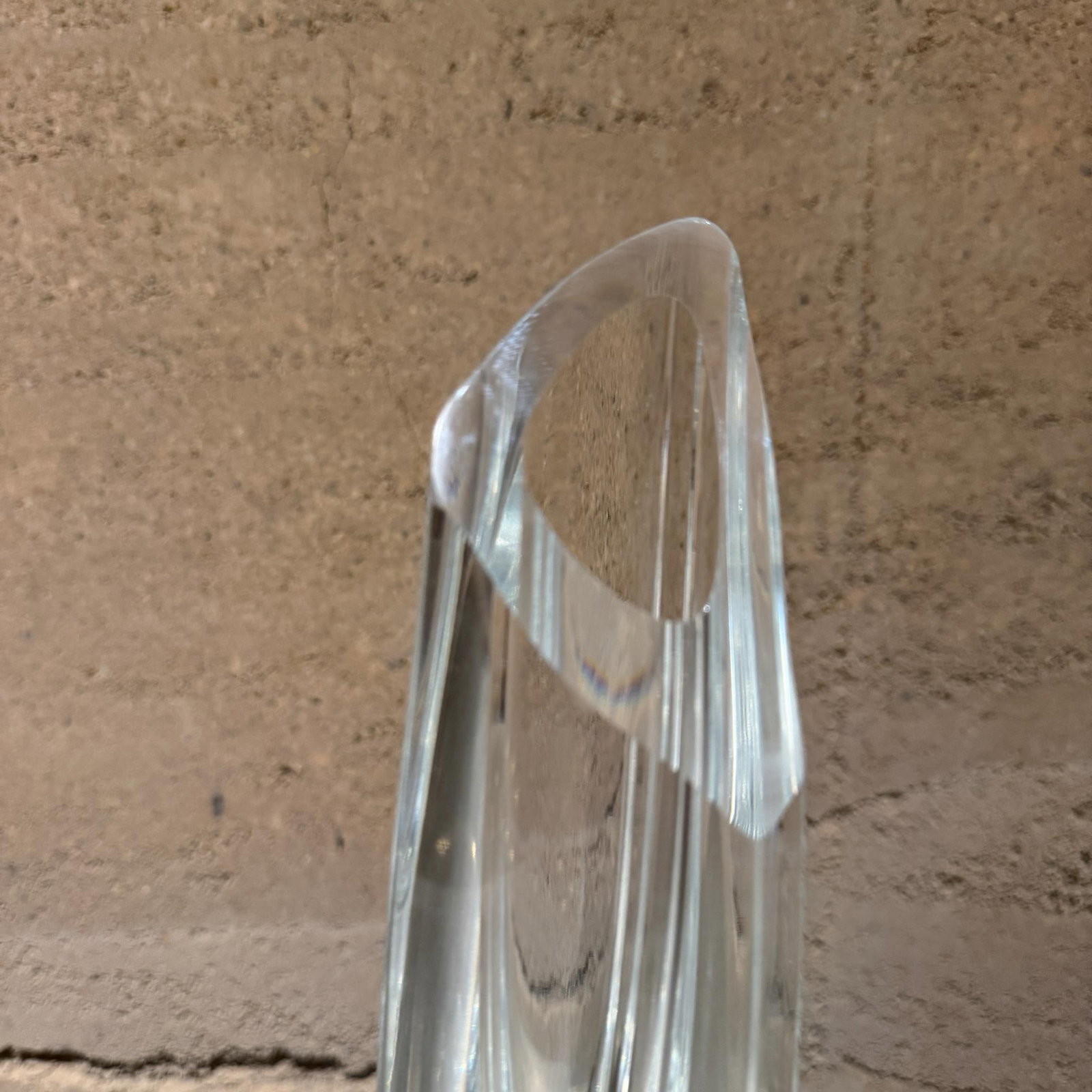 Mid-Century Modern Baccarat "Rose" Faceted Crystal Bud Vase - 3