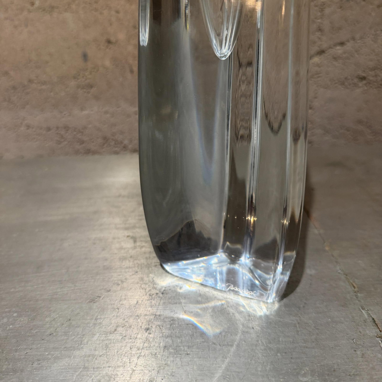 Mid-Century Modern Baccarat "Rose" Faceted Crystal Bud Vase - 4