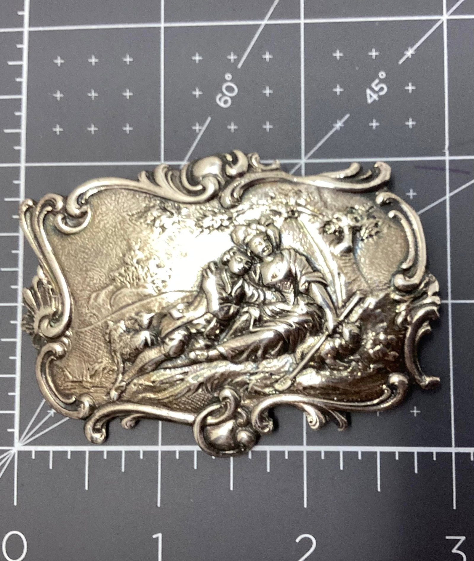 Late 19th Century Victorian Handmade Sterling Brooch. Purchased From the Ann Miller Estate. - 3