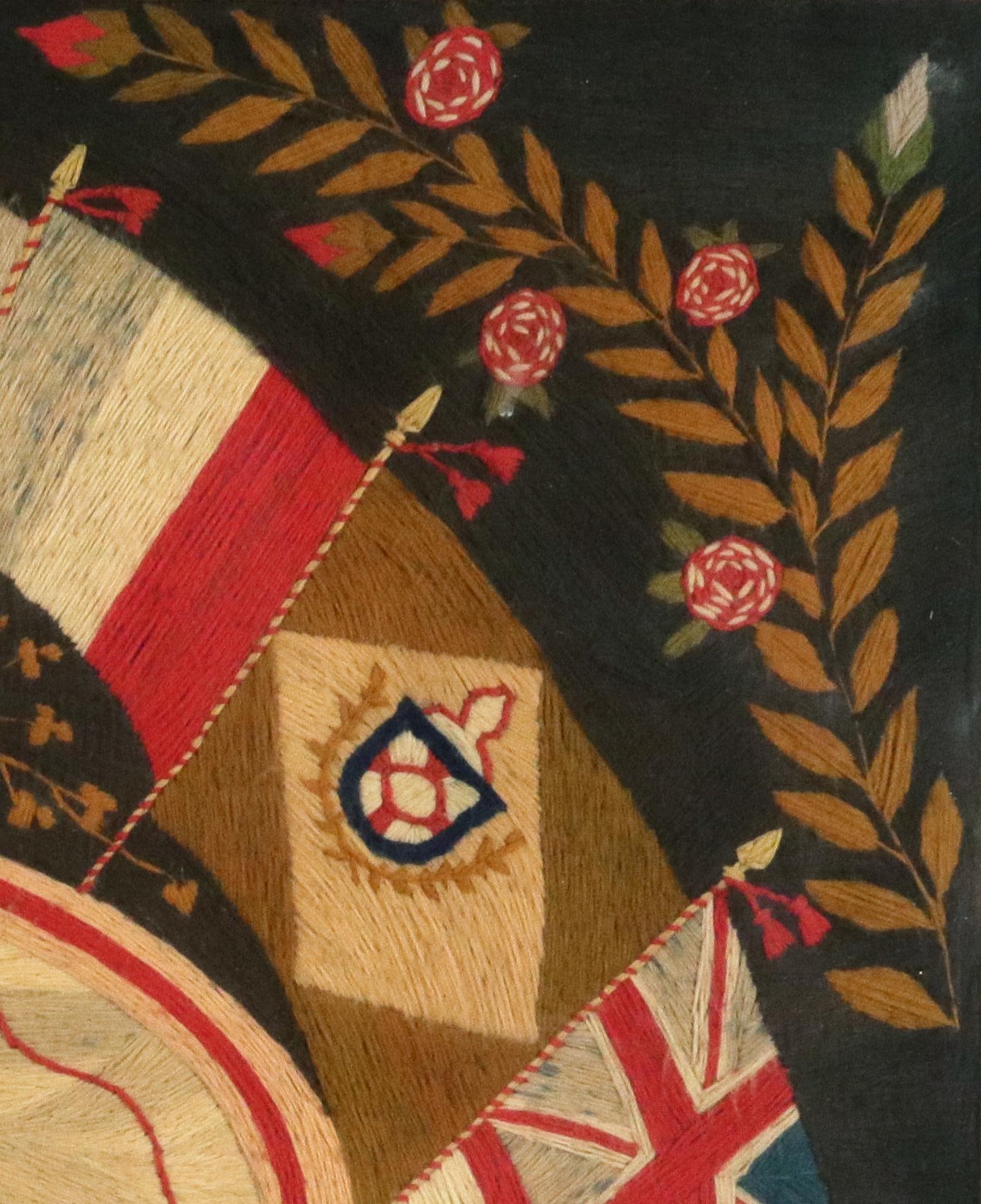 British Sailor's Flag of Nations Woolwork of HMS Trafalgar - 7
