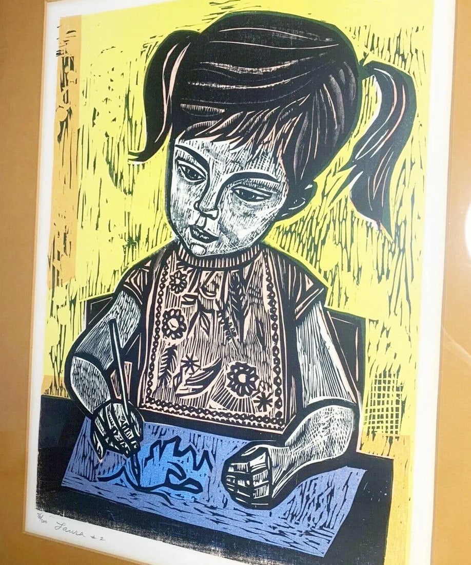 Laura #2, Framed Lithograph 76/200 by Irving Amen 1950s - 3