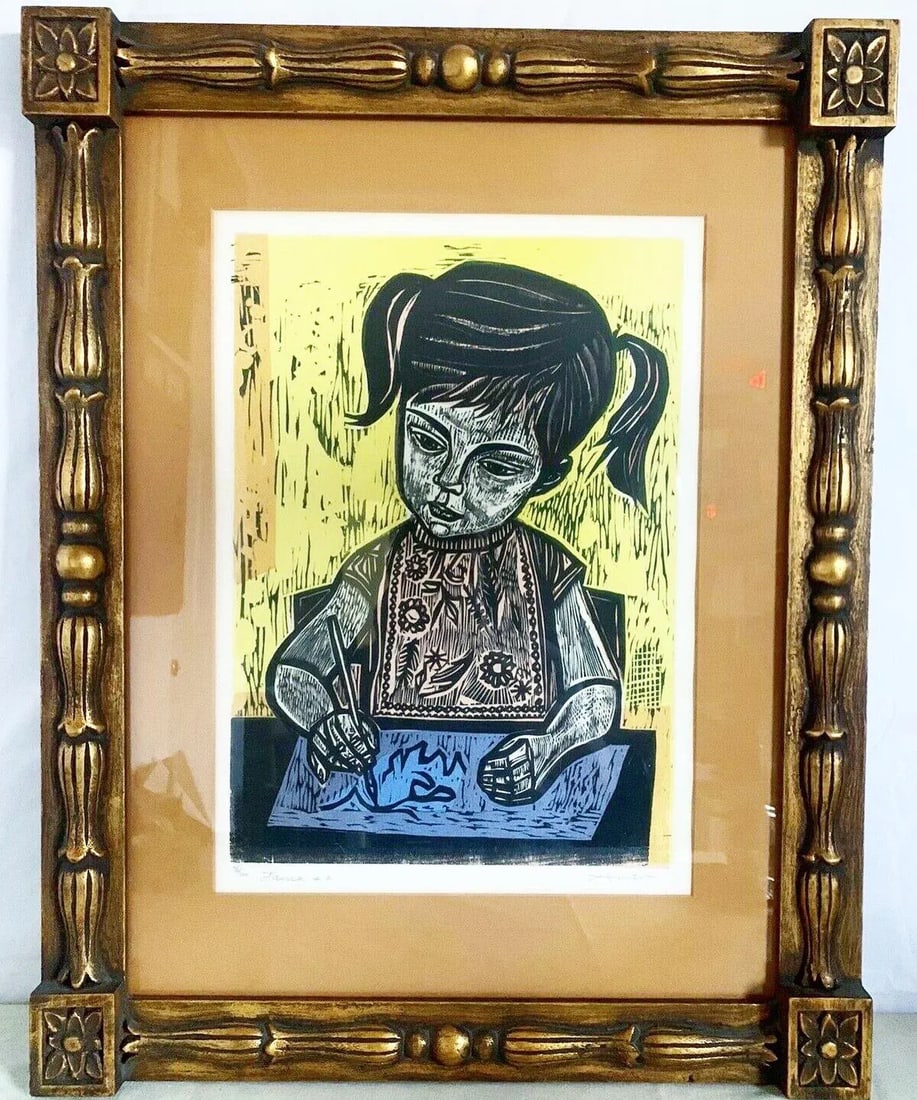 Laura #2, Framed Lithograph 76/200 by Irving Amen 1950s - 4
