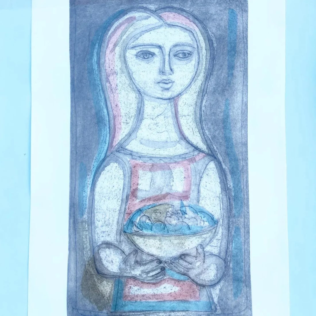 Bearing Gifts, Framed Lithograph 3/90 by Irving Amen - 2