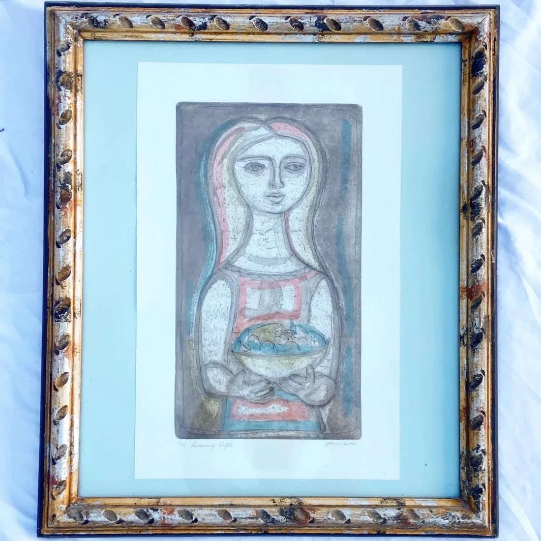 Bearing Gifts, Framed Lithograph 3/90 by Irving Amen - 6