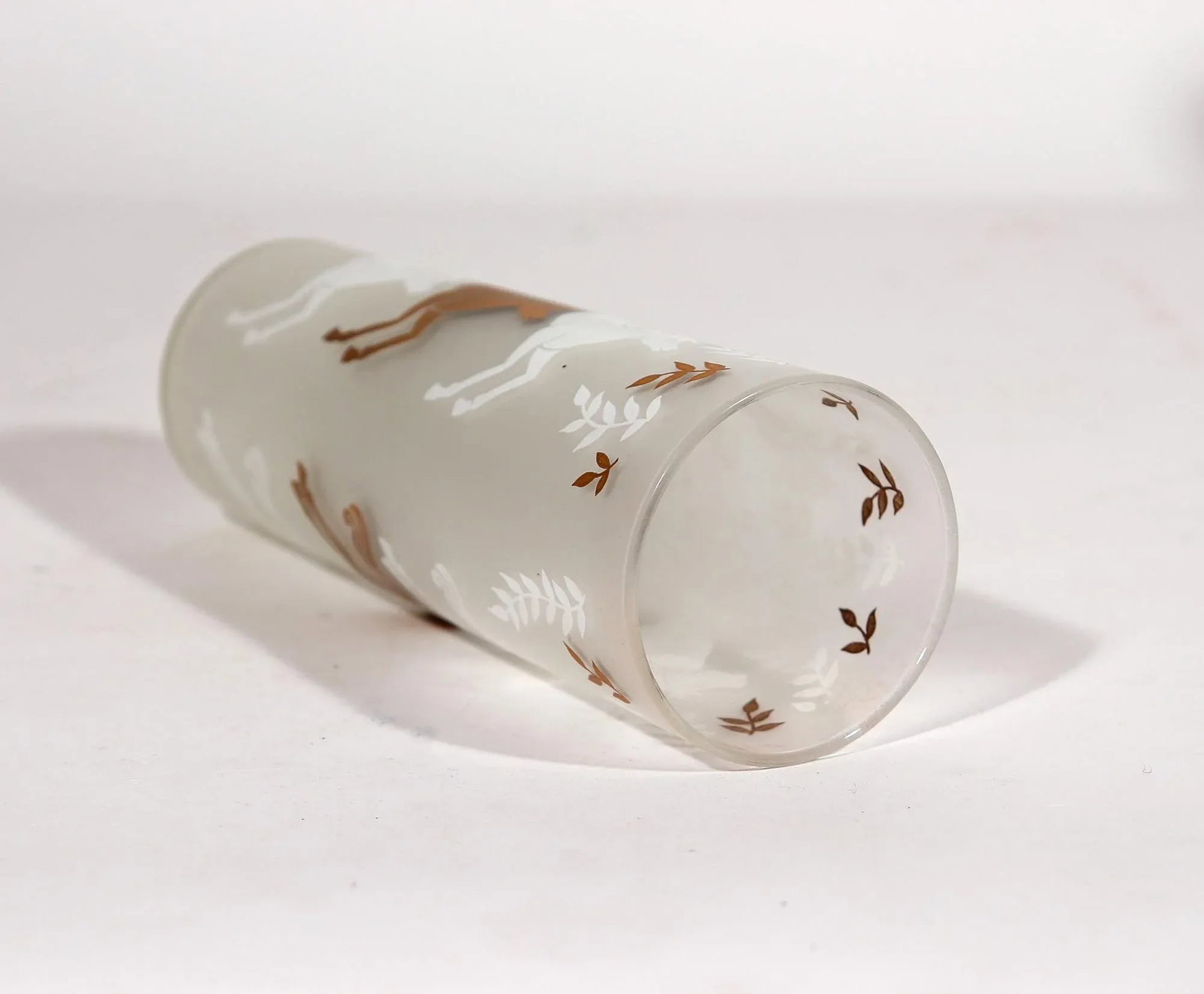 Libbey Cavalcade Galloping Horse Tom Collins Cocktail Glasses- Mid-Century Modern Glasses- Set of Tw - 6