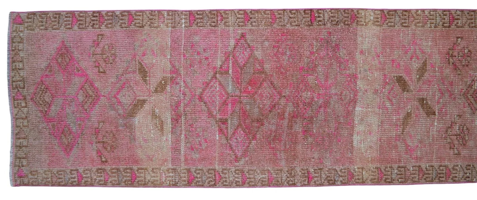 Vintage Turkish Oushak Runner Rug – Hand-Knotted Wool, Corridor Hallway Rug Narrow Hallway - 9