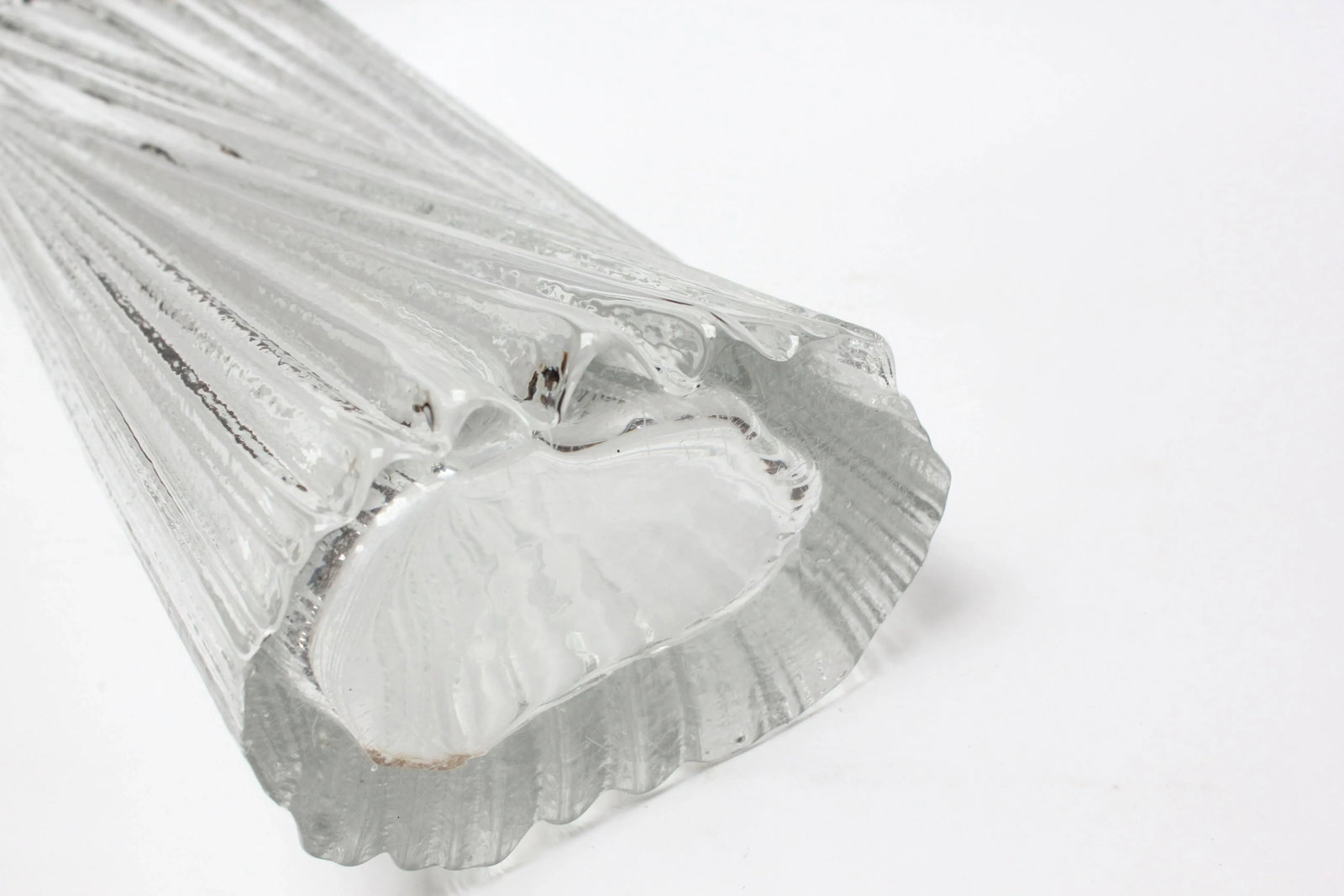 Large Mid-Century Modern Glass Vase by Tapio Wirkkala - 12