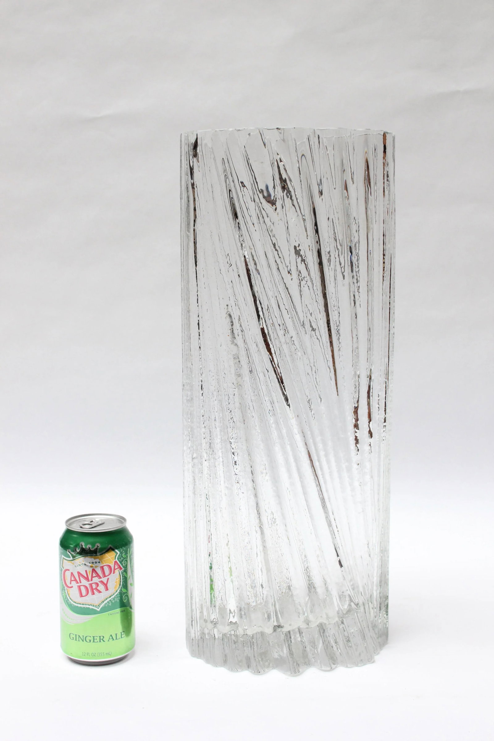Large Mid-Century Modern Glass Vase by Tapio Wirkkala - 8