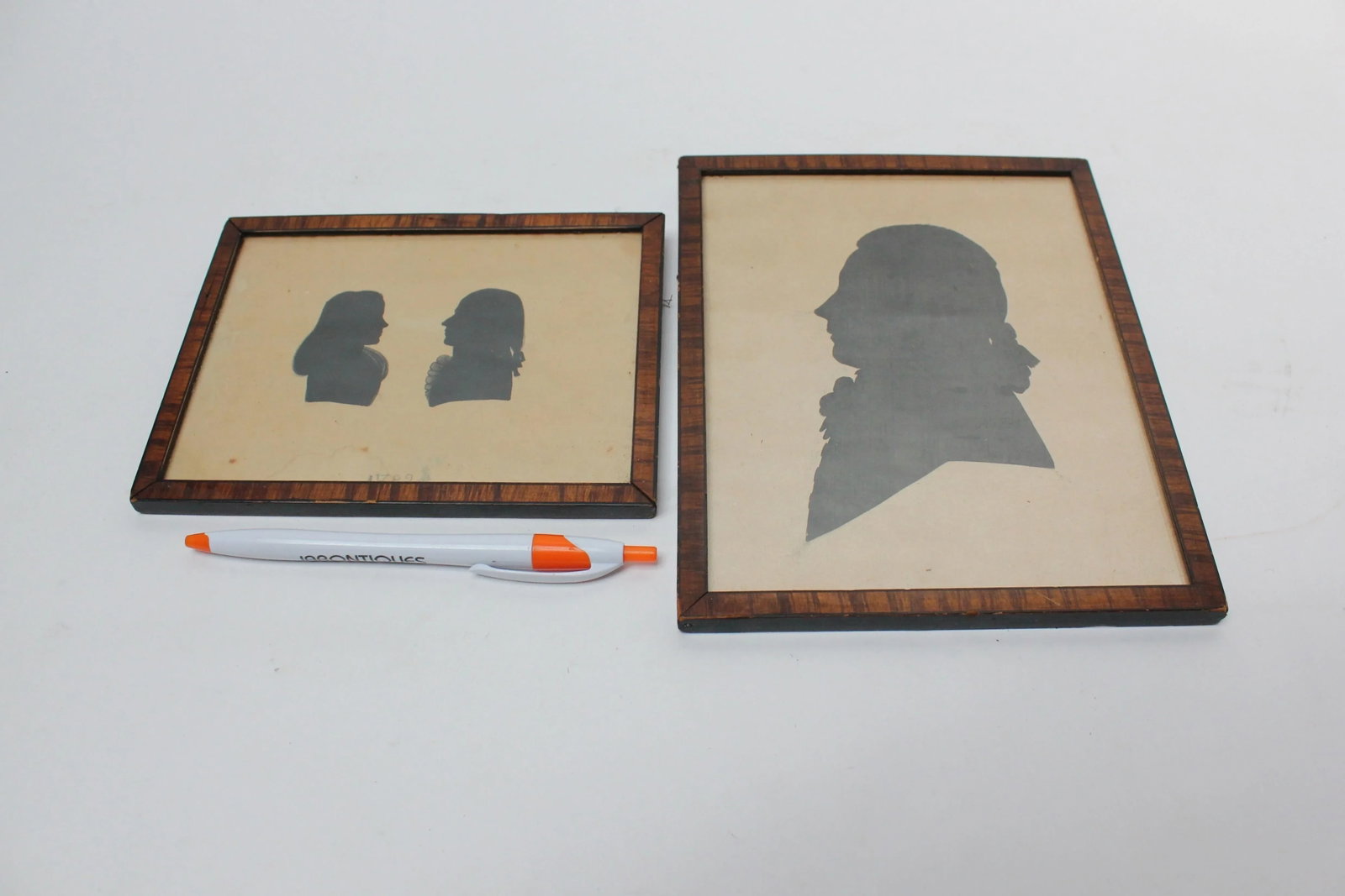 Set of Two Eighteenth Century American Antique Framed Silhouettes - 6