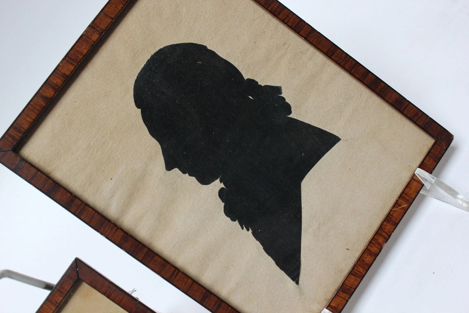 Set of Two Eighteenth Century American Antique Framed Silhouettes - 7