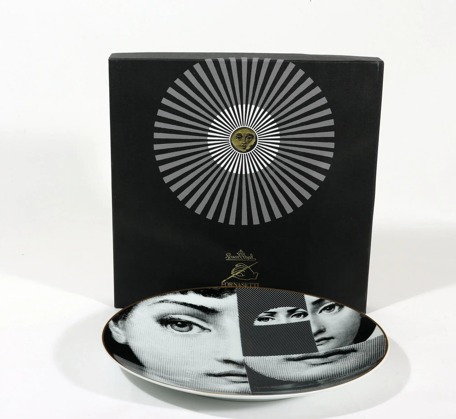 Piero Fornasetti Rosenthal Themes & Variations Porcelain Plate, # 27 - 5