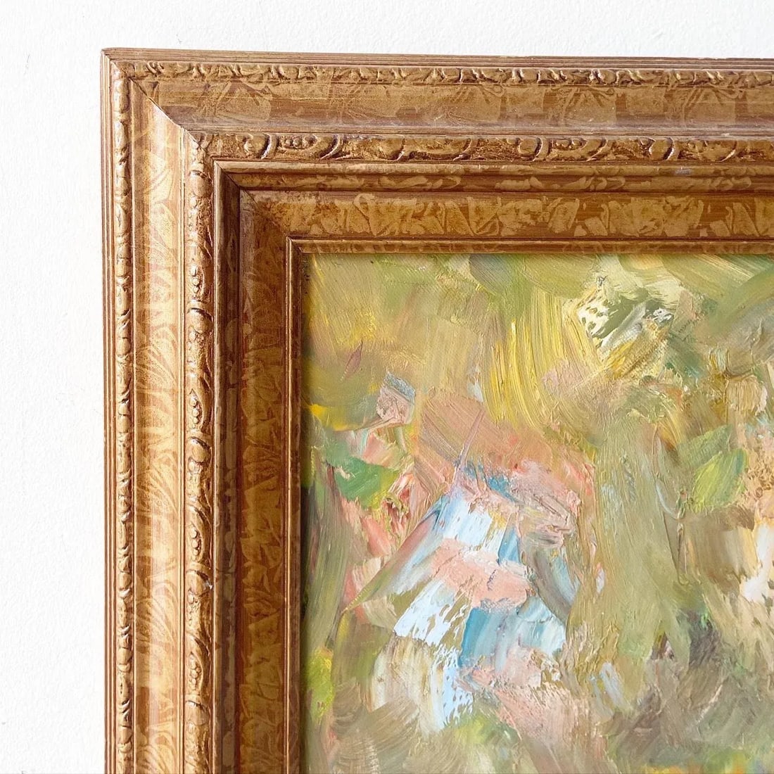 Woman With Flowers, Framed and Signed Oil Painting by B. Danny - 5