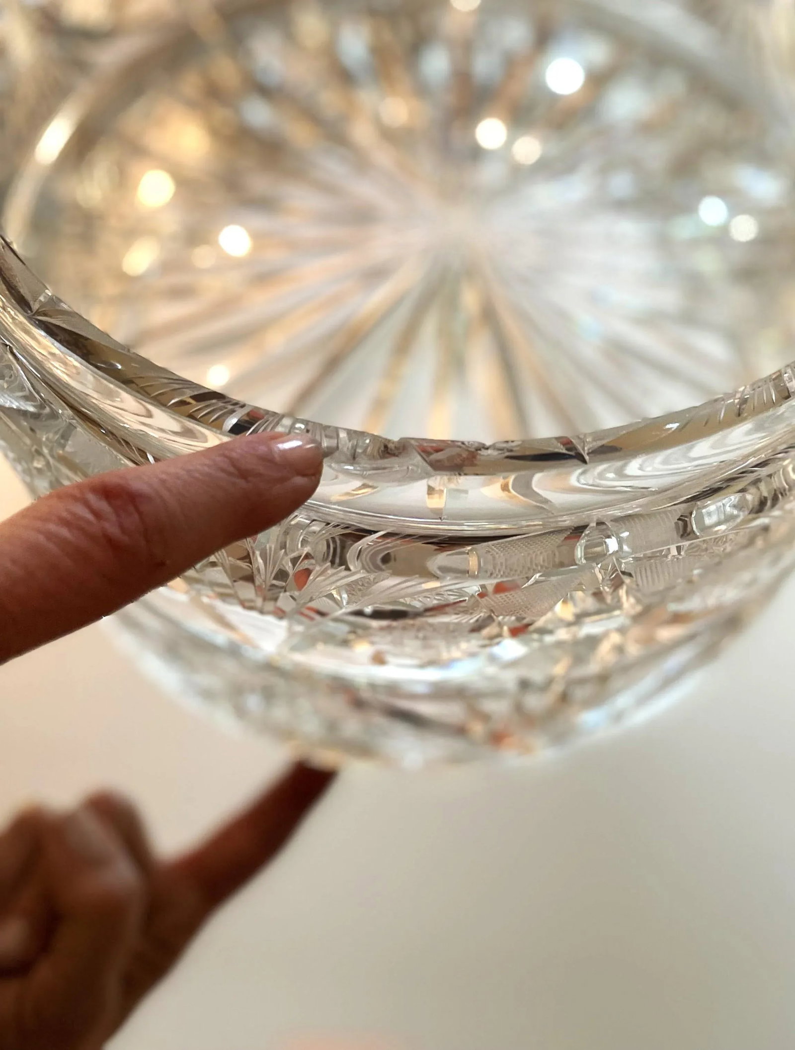 1950s Mid-Century Waterford Large Leaded Crystal Decorative Centerpiece Container With Lid - 7