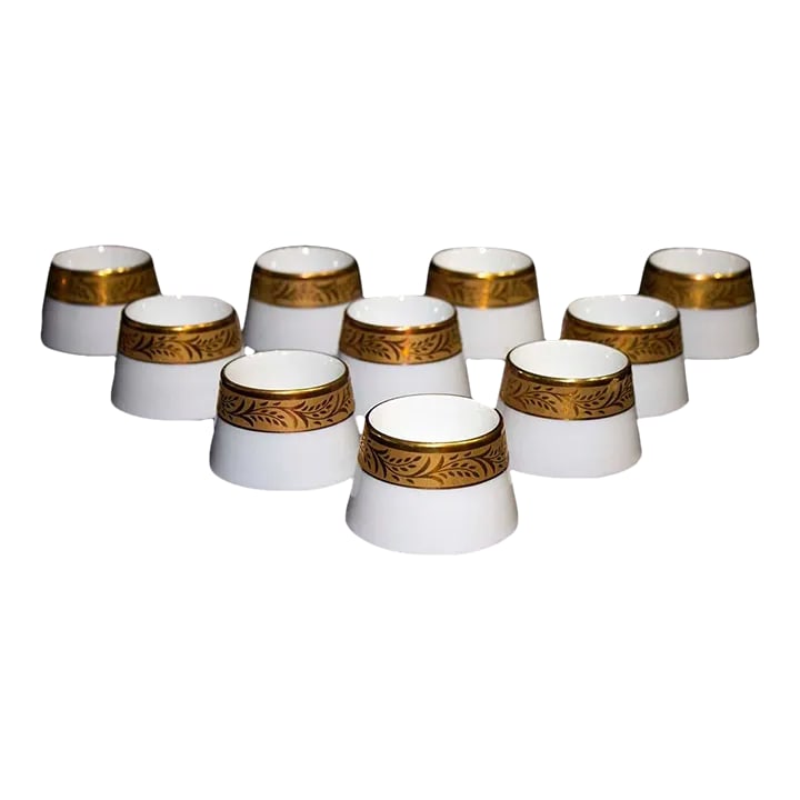 1960s Hutschenreuther Single Egg Cups Furstenkrone Pattern - Set of 10 (1 of 5)