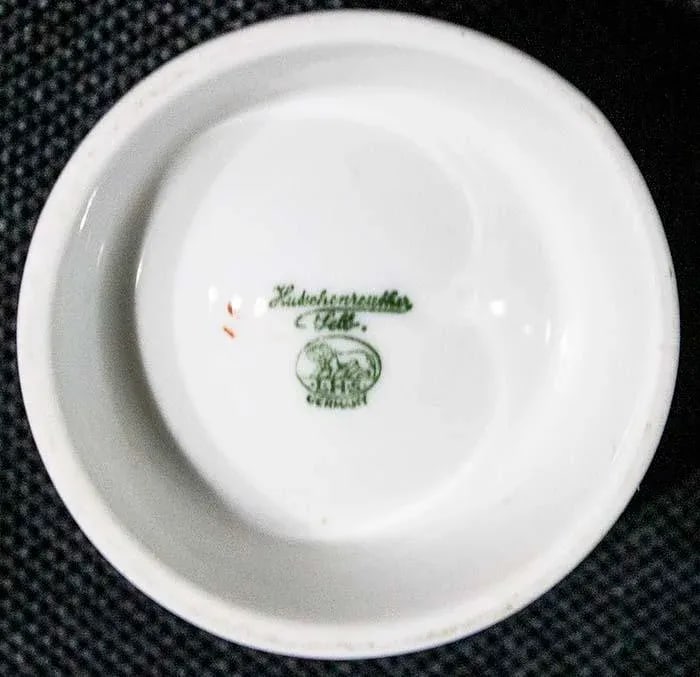 1960s Hutschenreuther Single Egg Cups Furstenkrone Pattern - Set of 10 - 3
