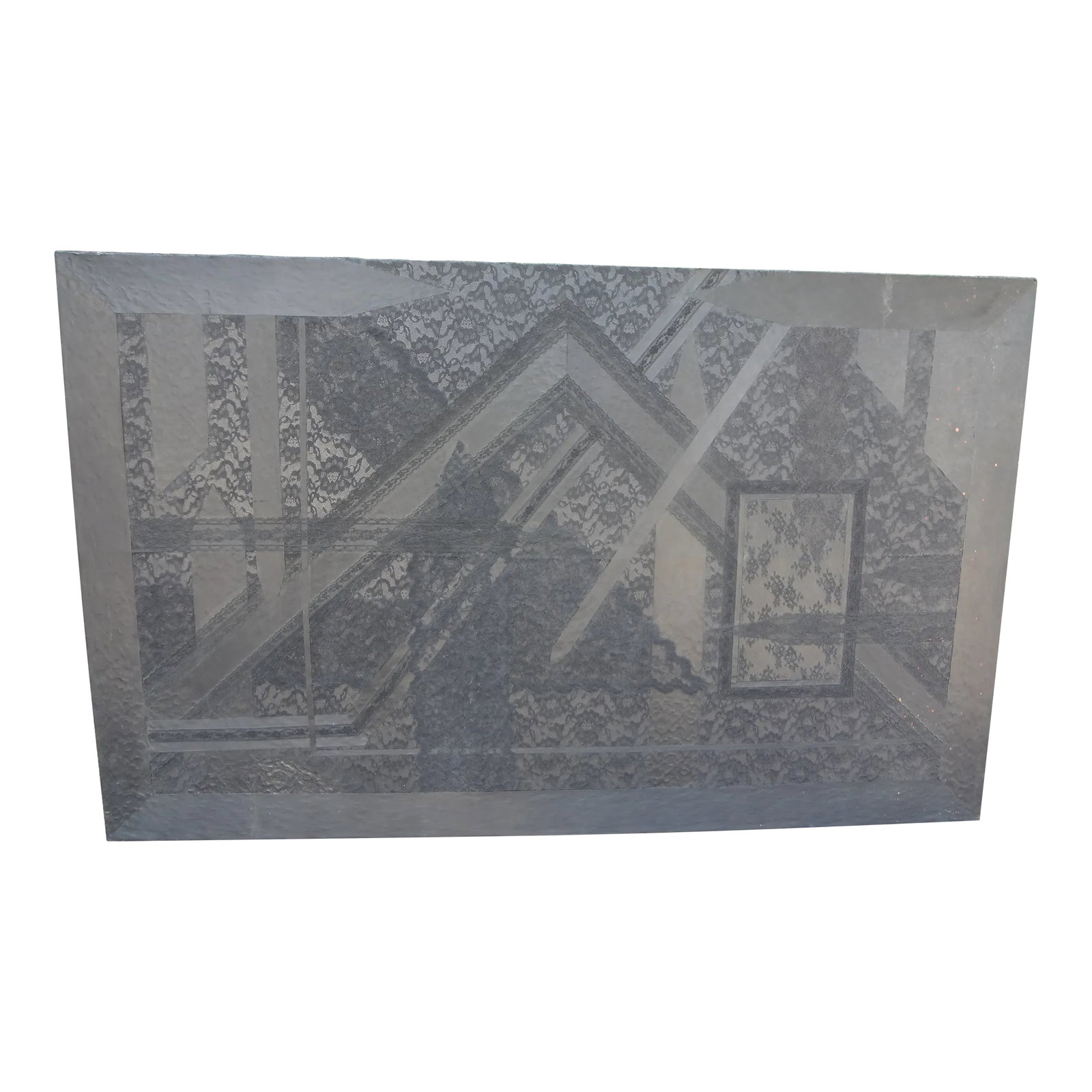 Mixed Media Painting Signed Patricia St John Danko: Mixed Media Painting Signed Patricia St John Danko. This Interesting Abstract Mixed Media Study In Black By Listed 20th Century Texas Artist Patricia Jane St. John Danko Is Titled Soulscape For A