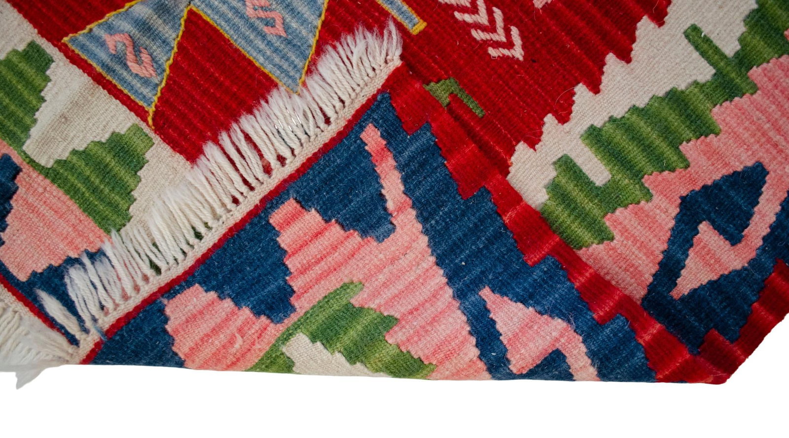 1980s Hand Woven Kilim Turkish Flat Weave Area Rug - 3"²7"³ × 5"²7"³ - 12