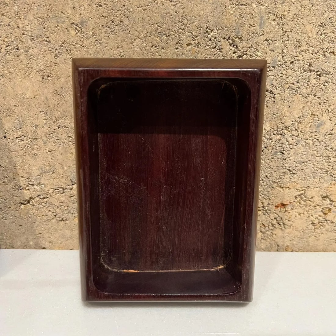 1940s Hand Carved Mahogany Box Silver Aztec Indian - 6