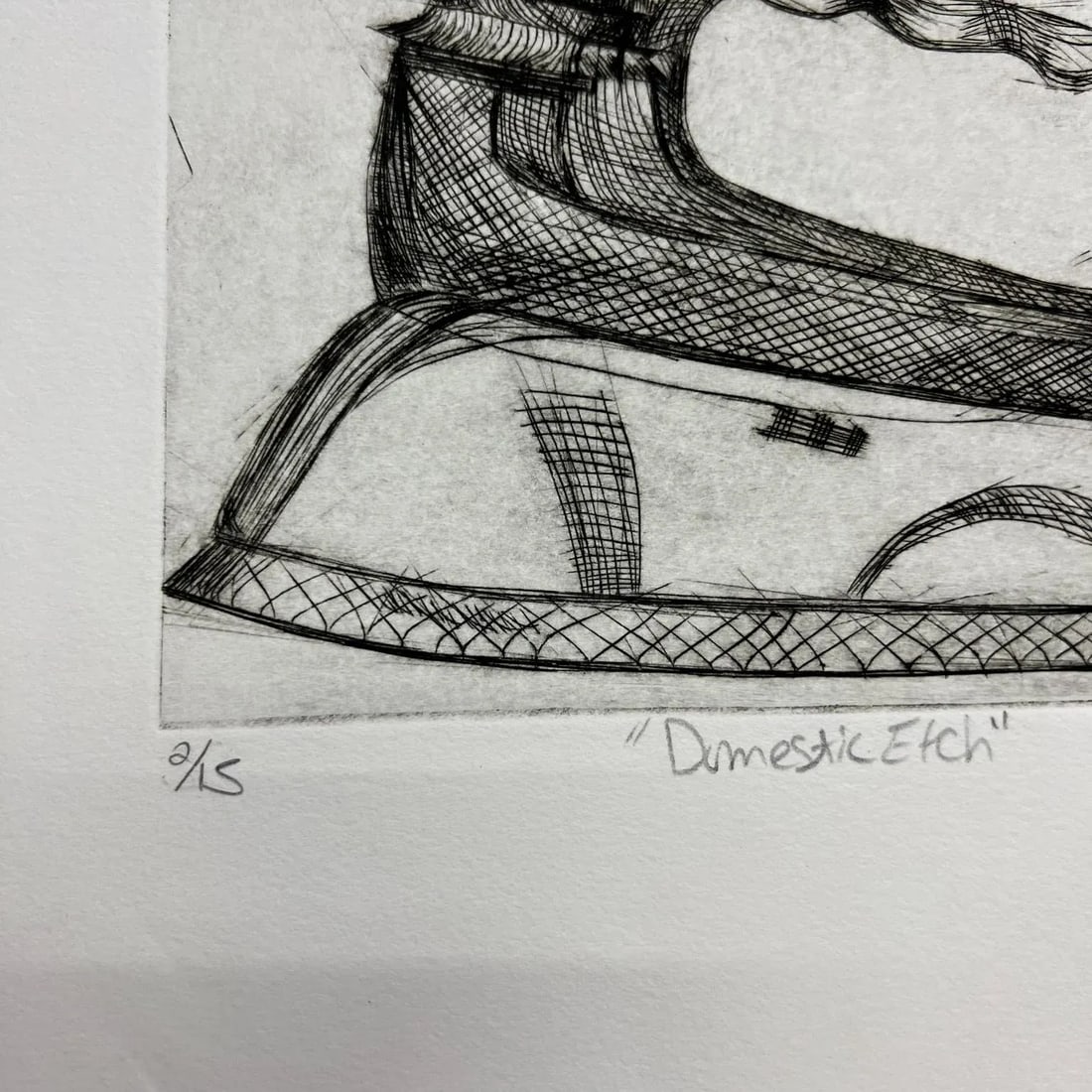 Sept 1998 'Domestic Etch' Iron Sketch 2/15 Gina Kail - 3