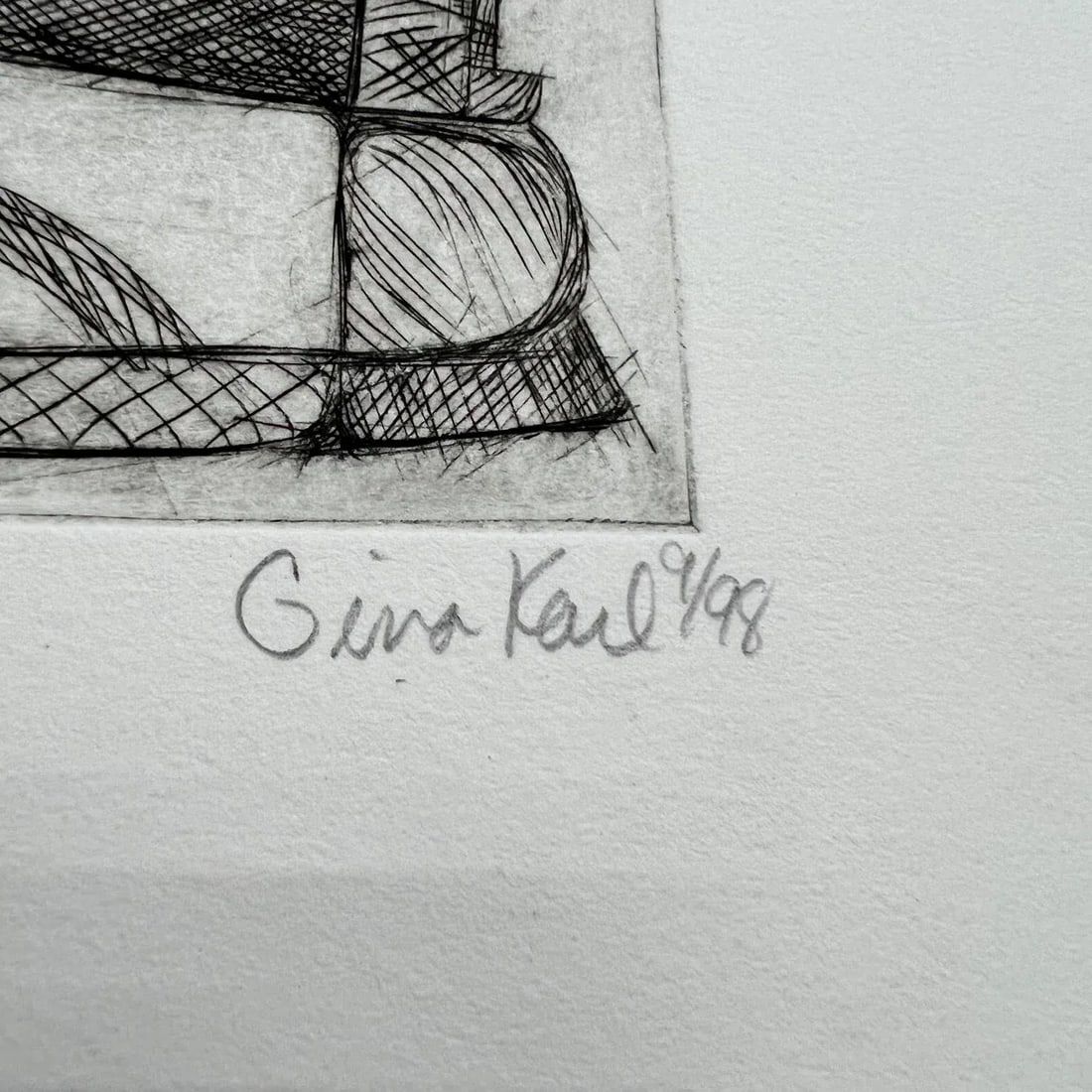 Sept 1998 'Domestic Etch' Iron Sketch 2/15 Gina Kail - 7