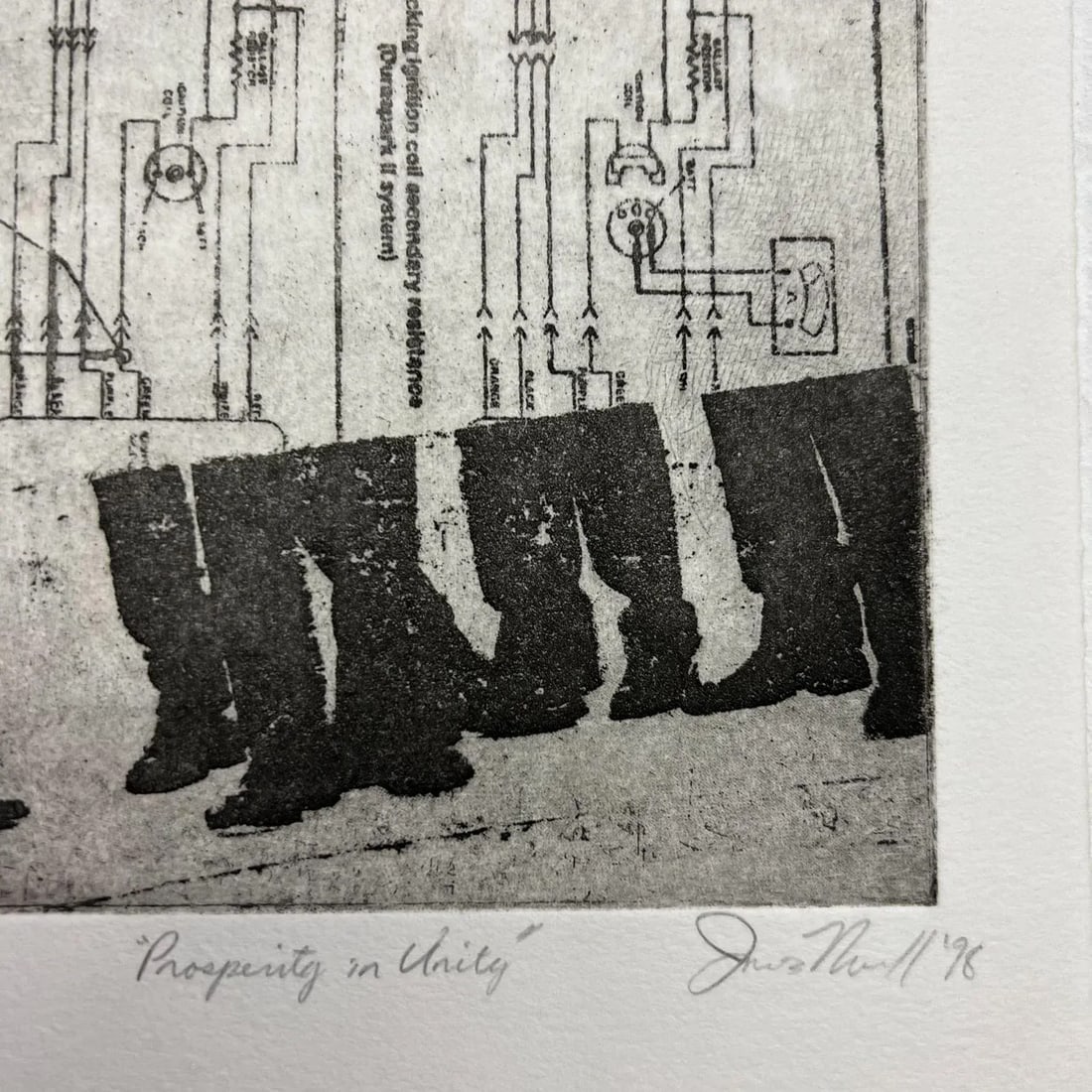 Vintage Original Print Artwork Prosperity in Unity 1998 7/16 - 3