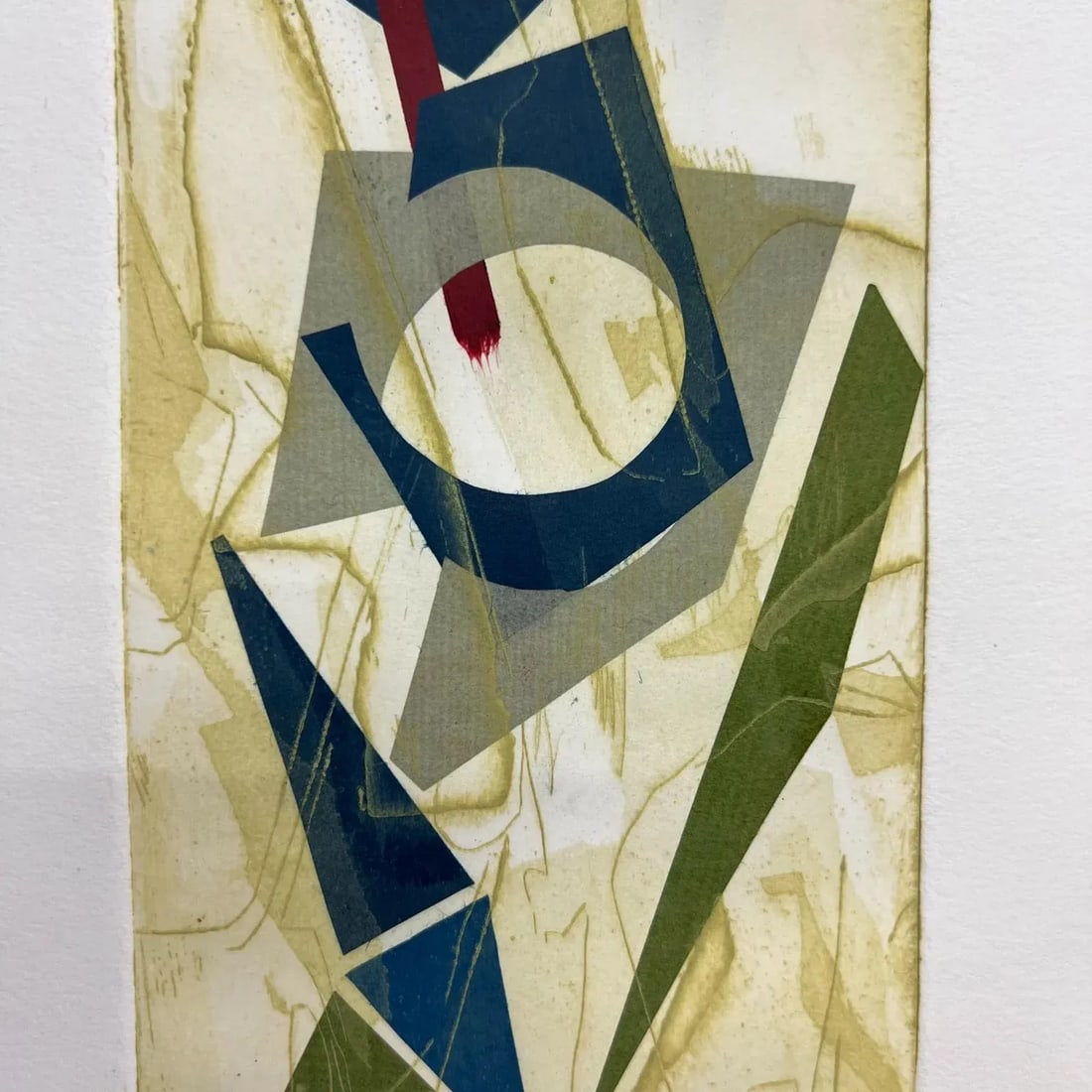 1990s Abstract Modern Signed Color Artwork on Paper - 6