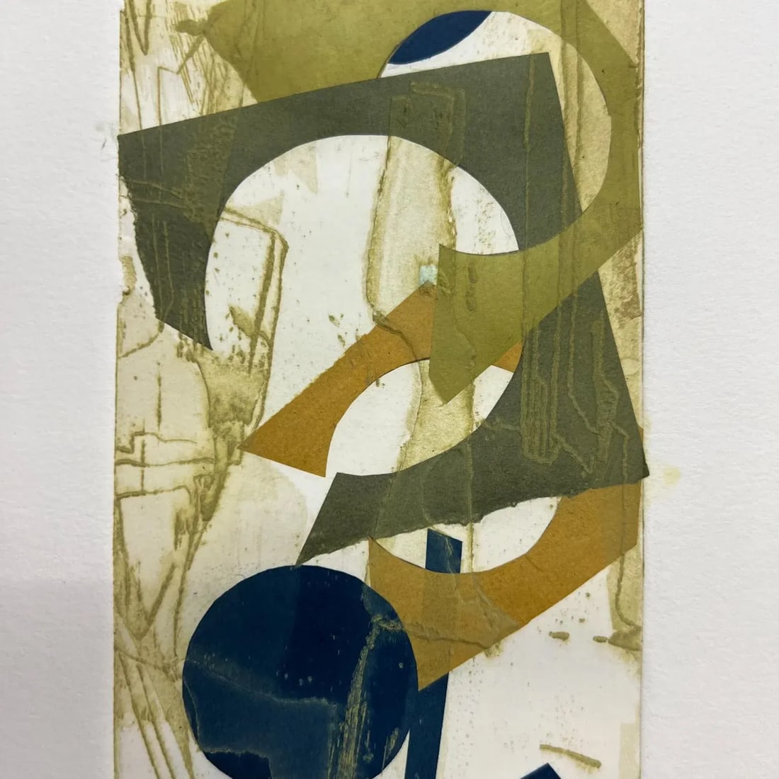 Vintage Abstract Modern Artwork on Paper Signed Art - 5