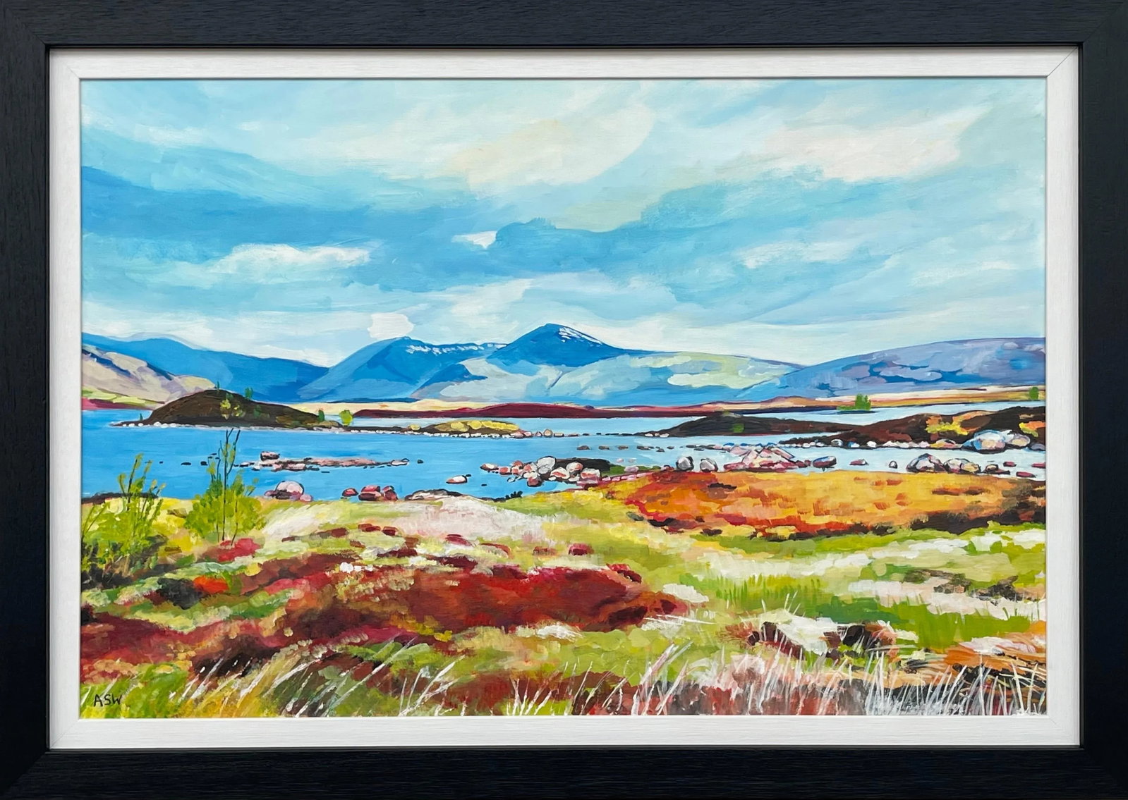 Colourful Abstract Landscape Painting of Scottish Highlands Contemporary Artist - 13