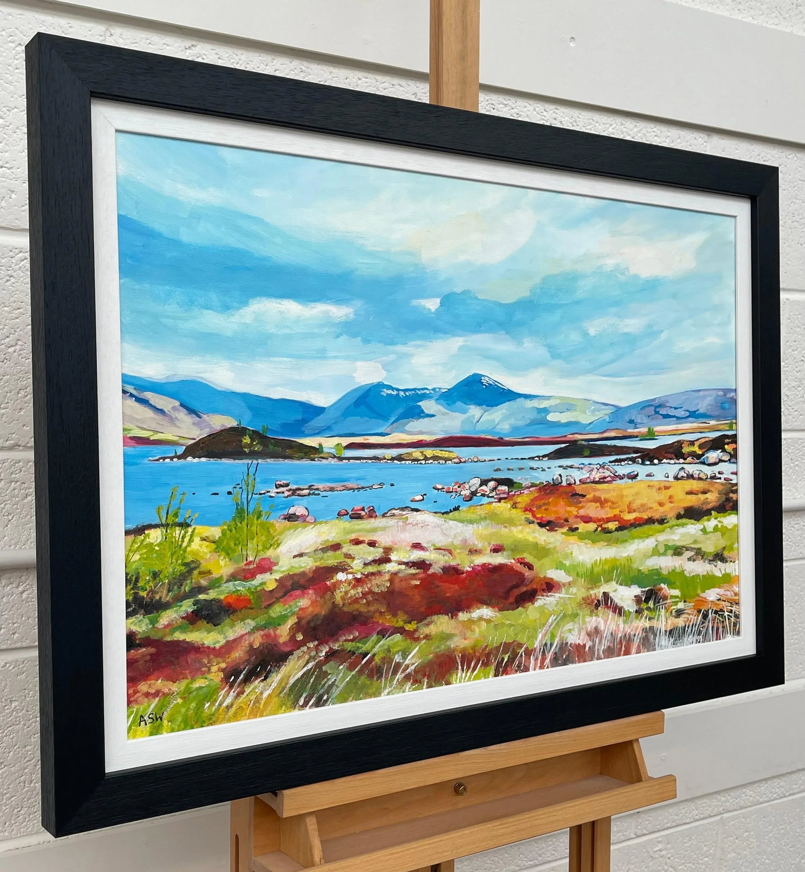 Colourful Abstract Landscape Painting of Scottish Highlands Contemporary Artist - 2