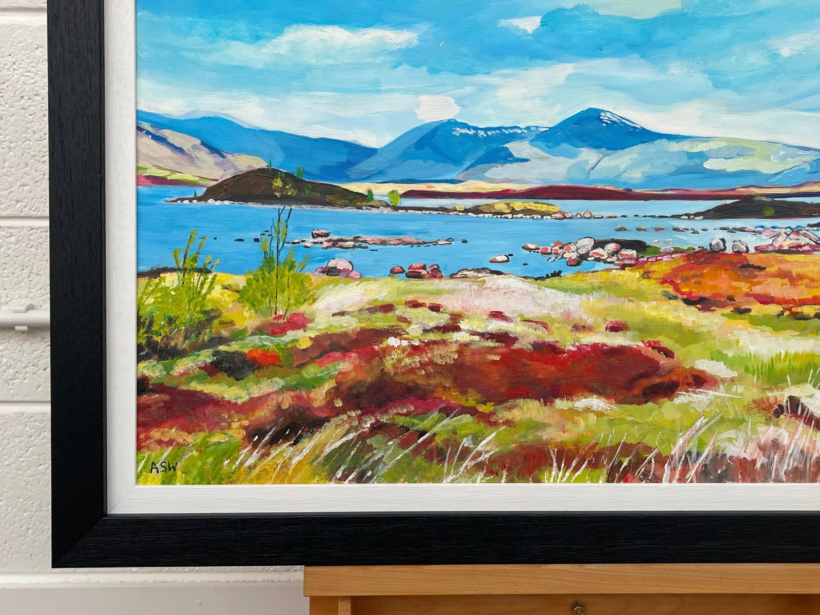 Colourful Abstract Landscape Painting of Scottish Highlands Contemporary Artist - 3