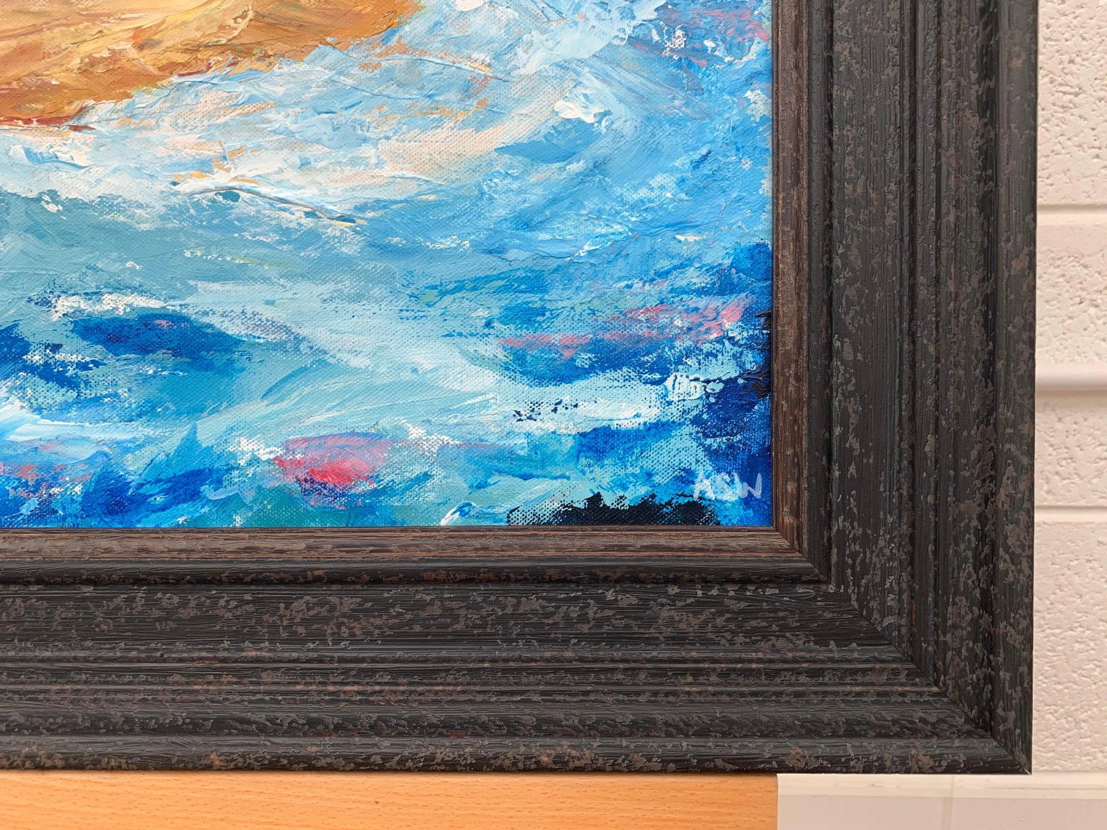 Impressionistic Seascape Beach Landscape Painting Unique Original Art by Contemporary British Artist - 9