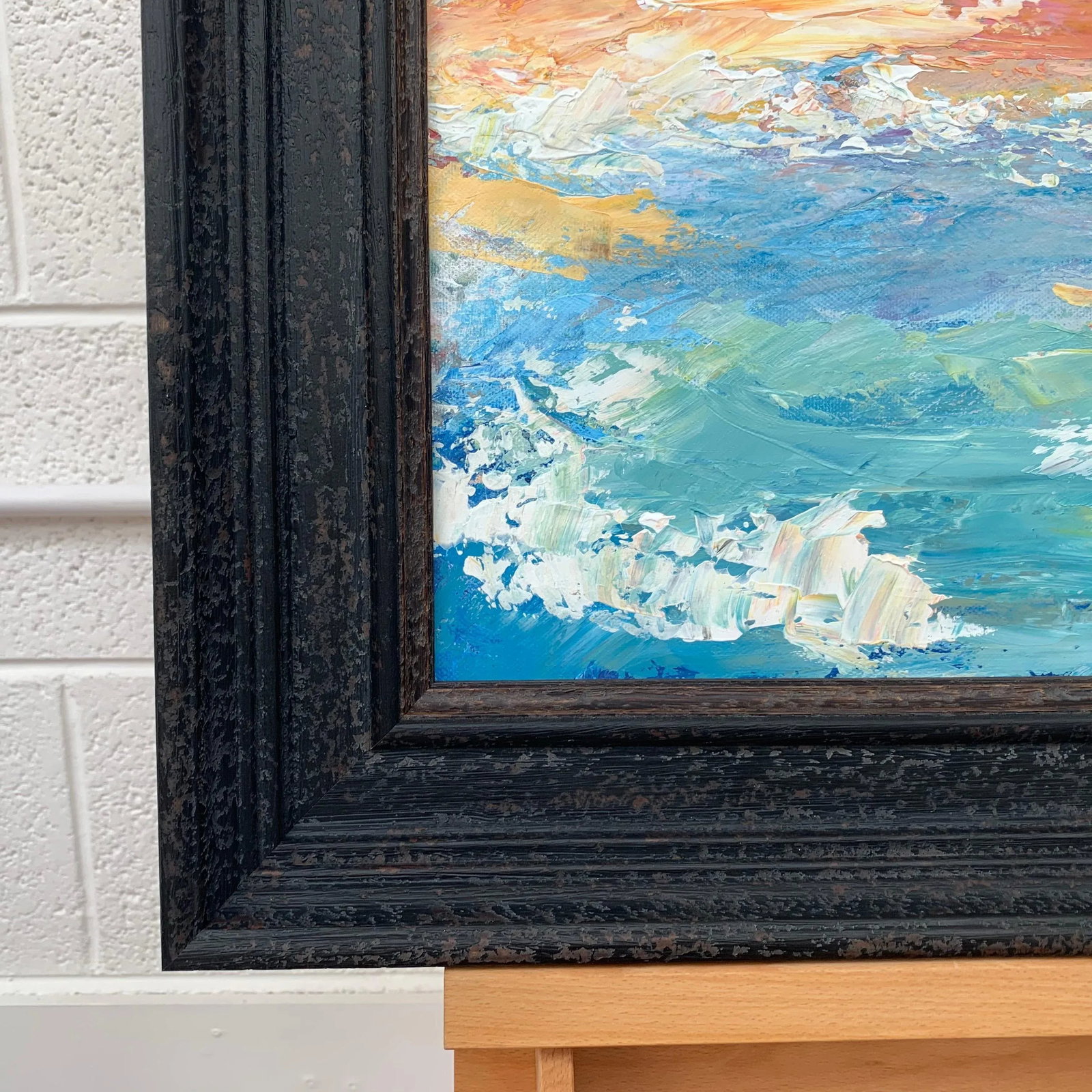 Abstract Beach Seascape Landscape Light Colours - Unique Original Art by Contemporary British Artist - 5