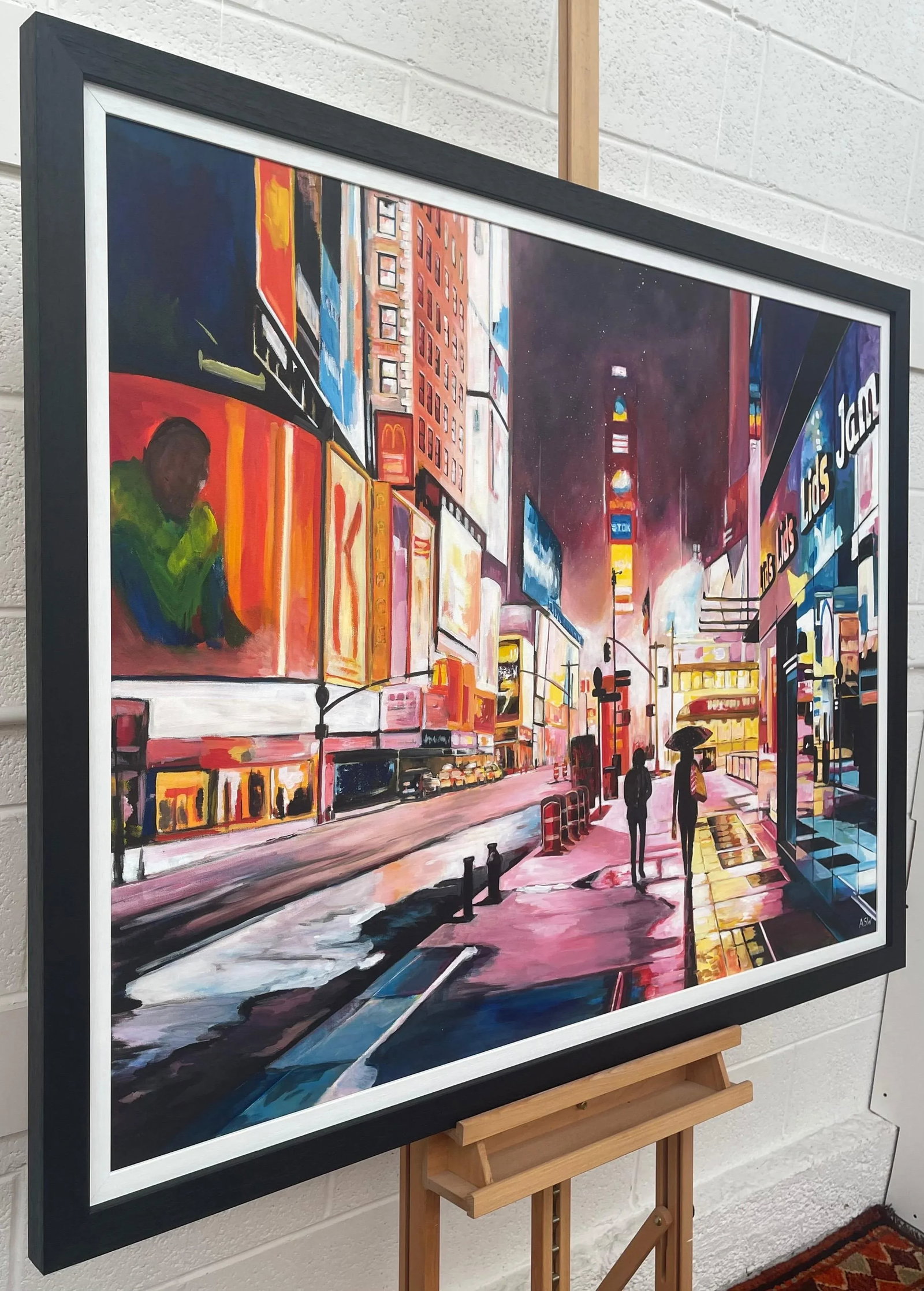 Painting of Times Square Manhattan New York City - Unique Original Art by Contemporary British Artis - 5