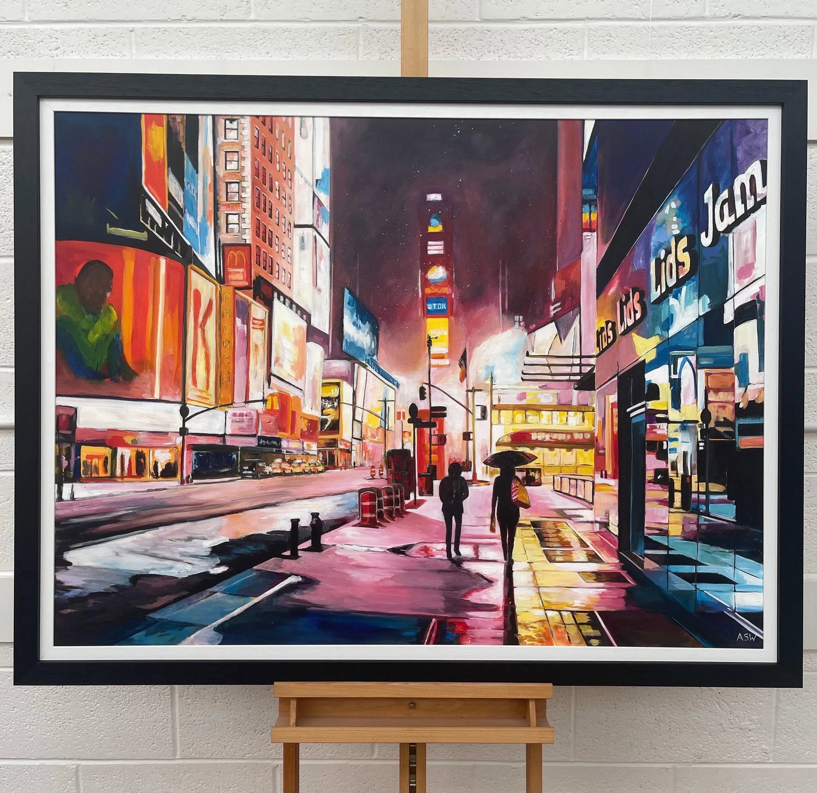 Painting of Times Square Manhattan New York City - Unique Original Art by Contemporary British Artis - 6