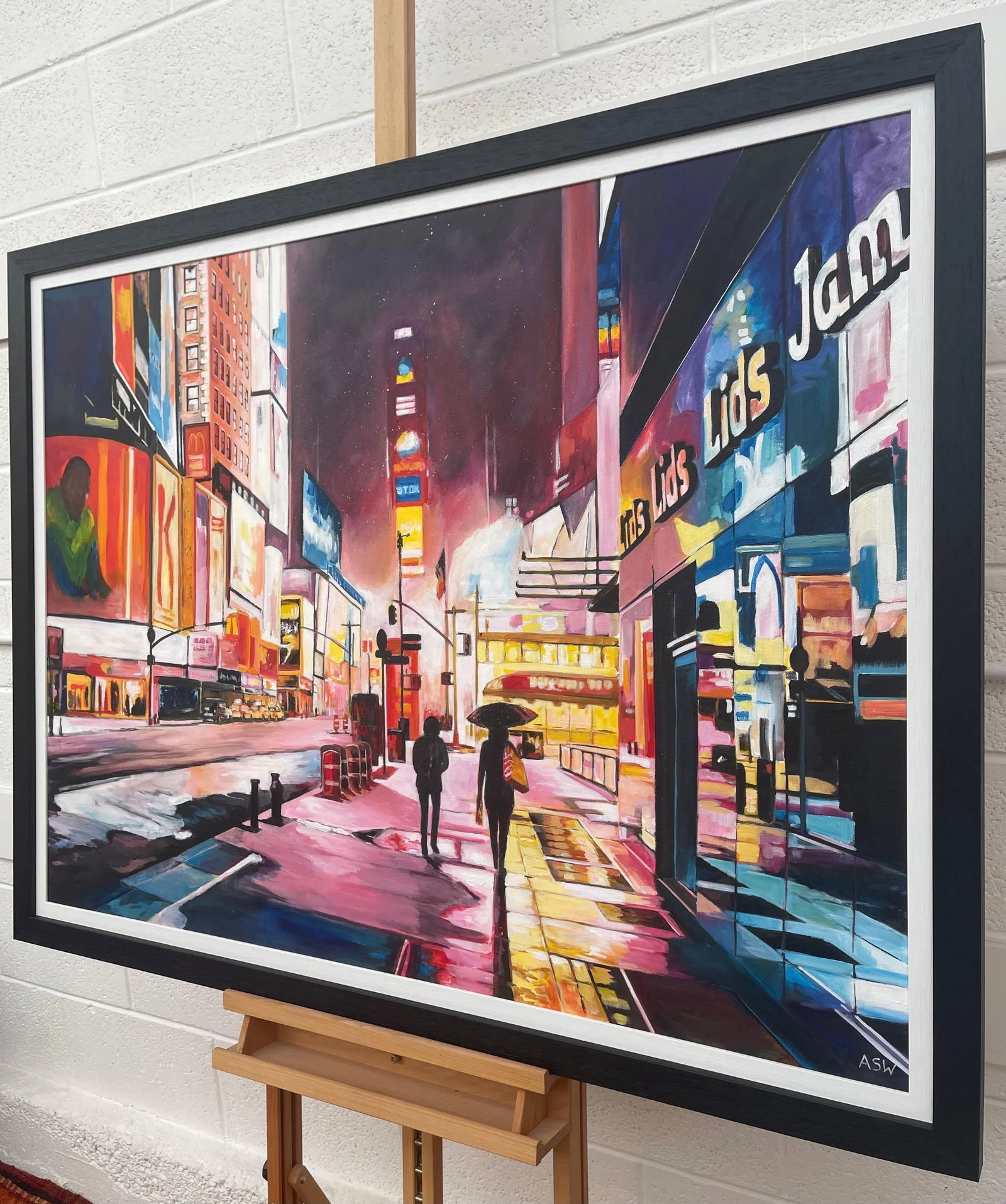 Painting of Times Square Manhattan New York City - Unique Original Art by Contemporary British Artis - 7