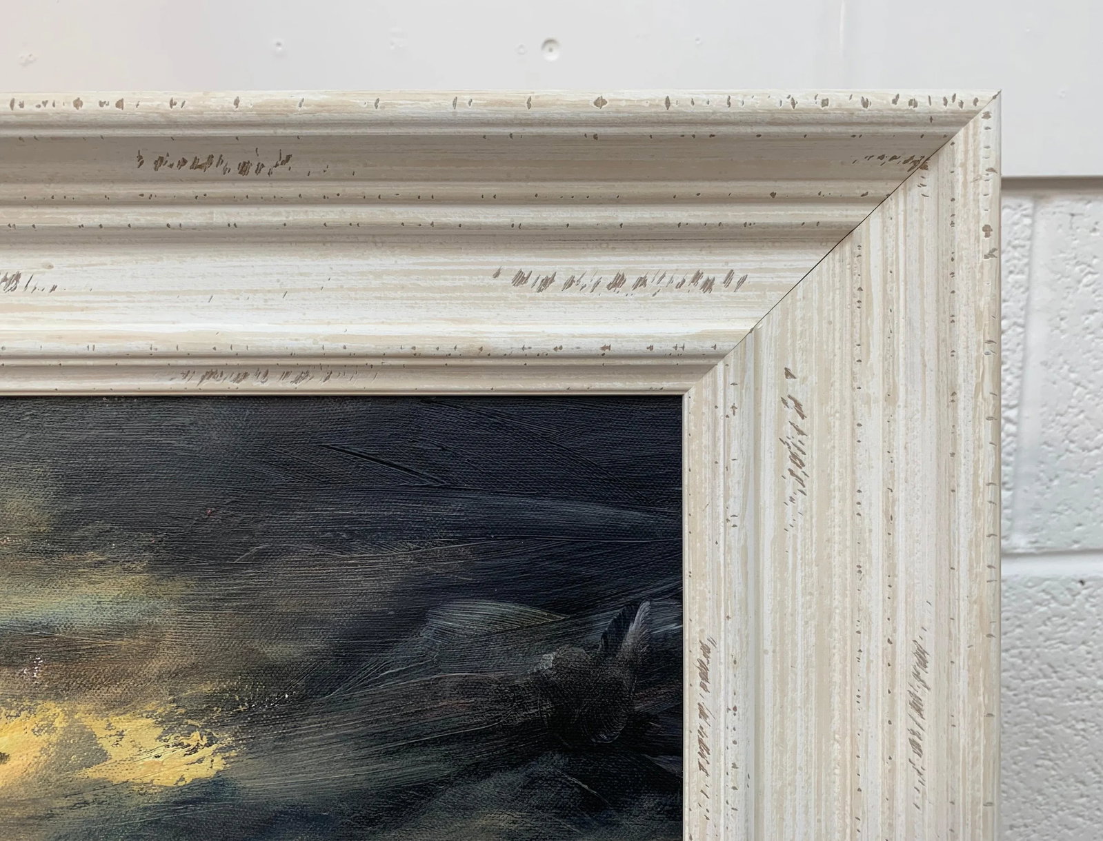 Dark Atmospheric Abstract Landscape Painting by Contemporary British Artist - 5