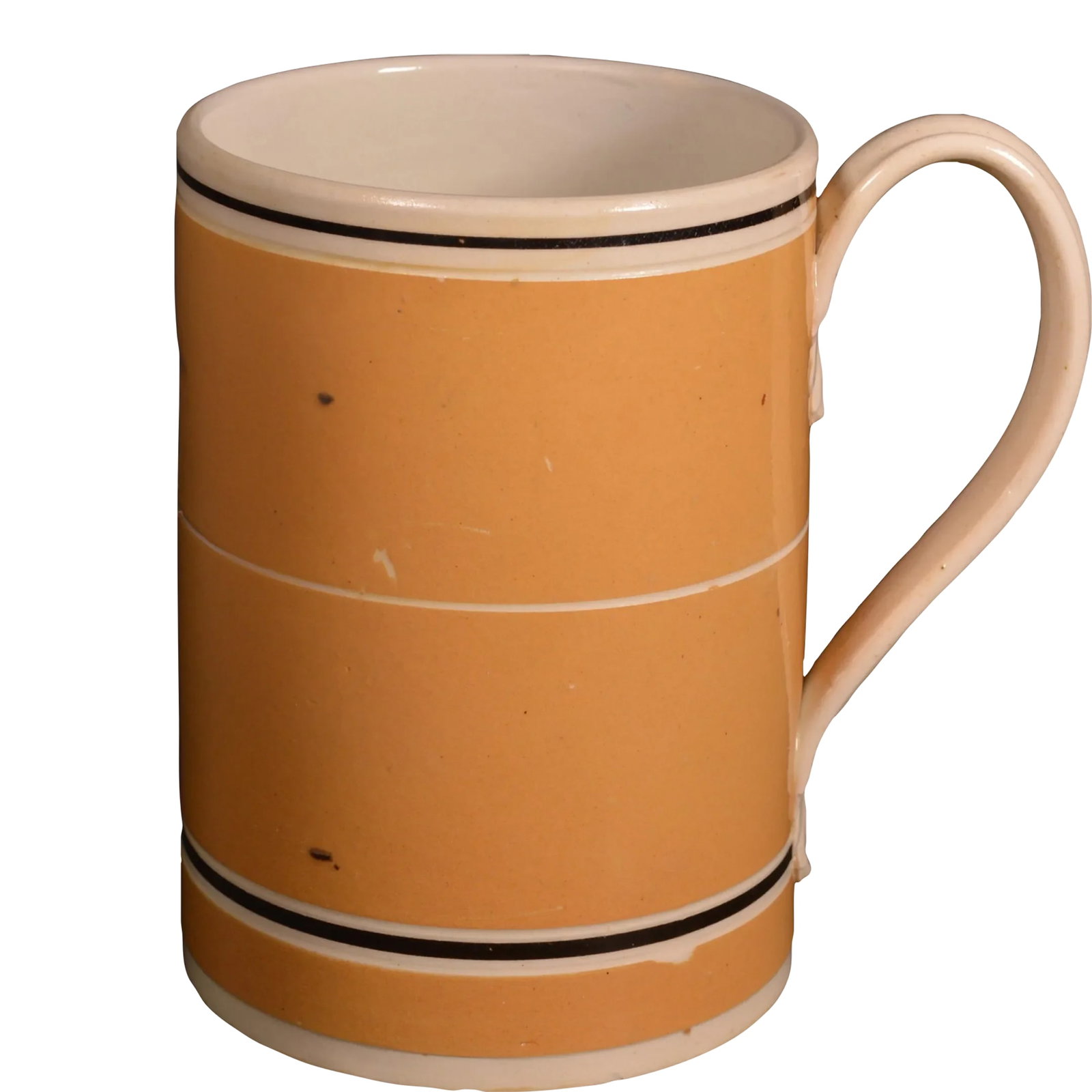 Mocha Pottery Mug With Ochre Slip Ground (1 of 7)