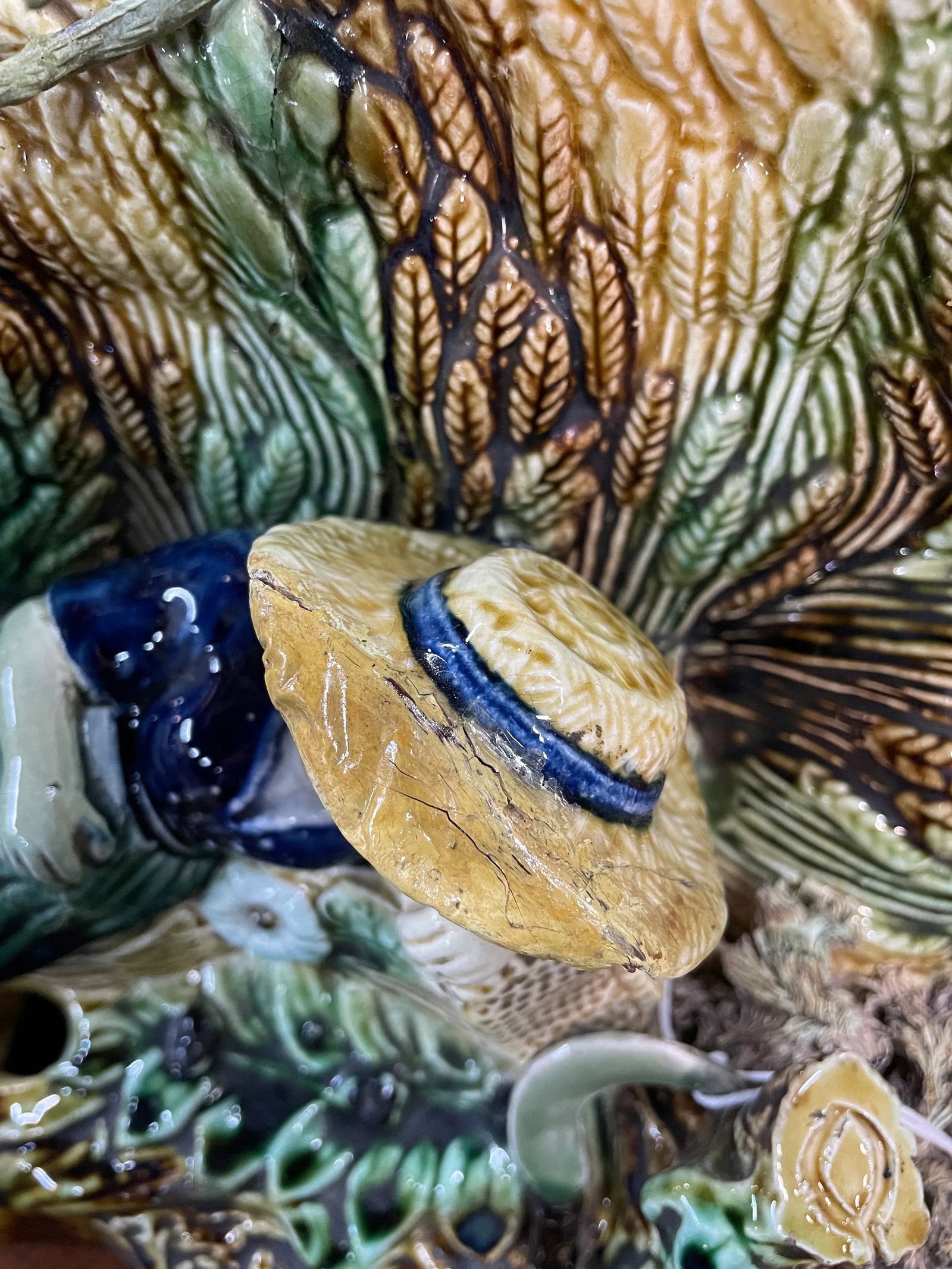 English Majolica Jardinière - 12