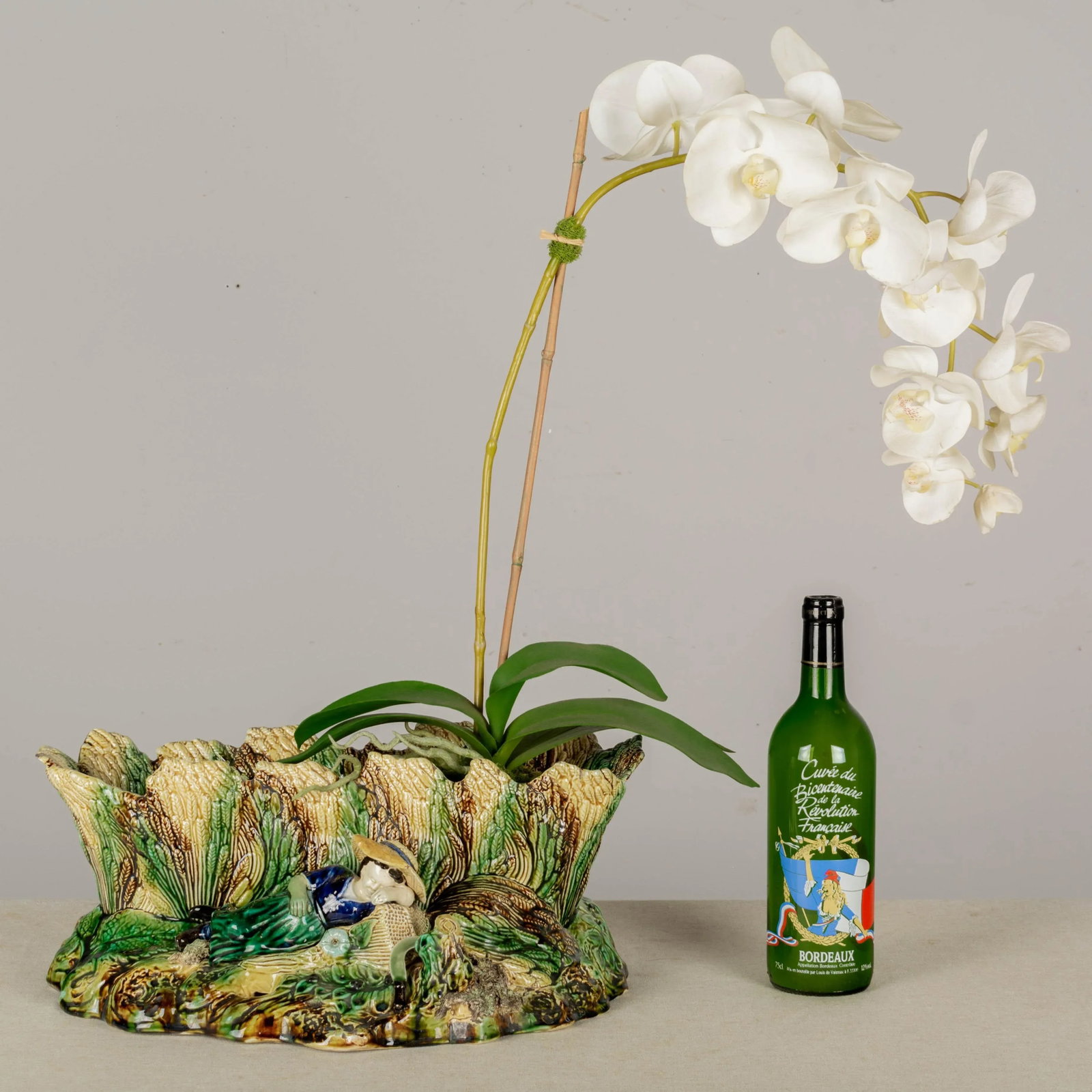 English Majolica Jardinière - 8