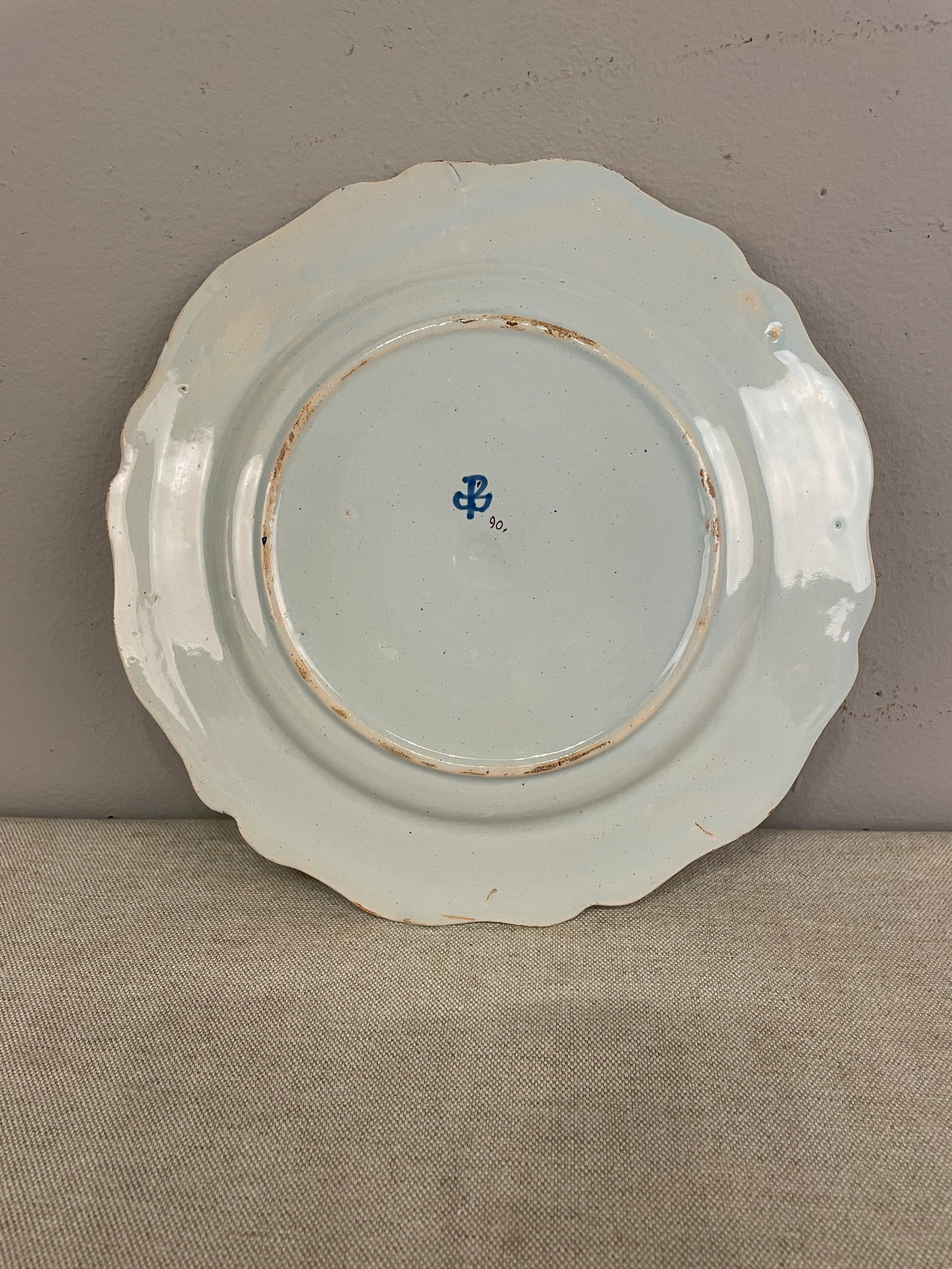 French Faience Quimper Plate Fisherman Scene - 11