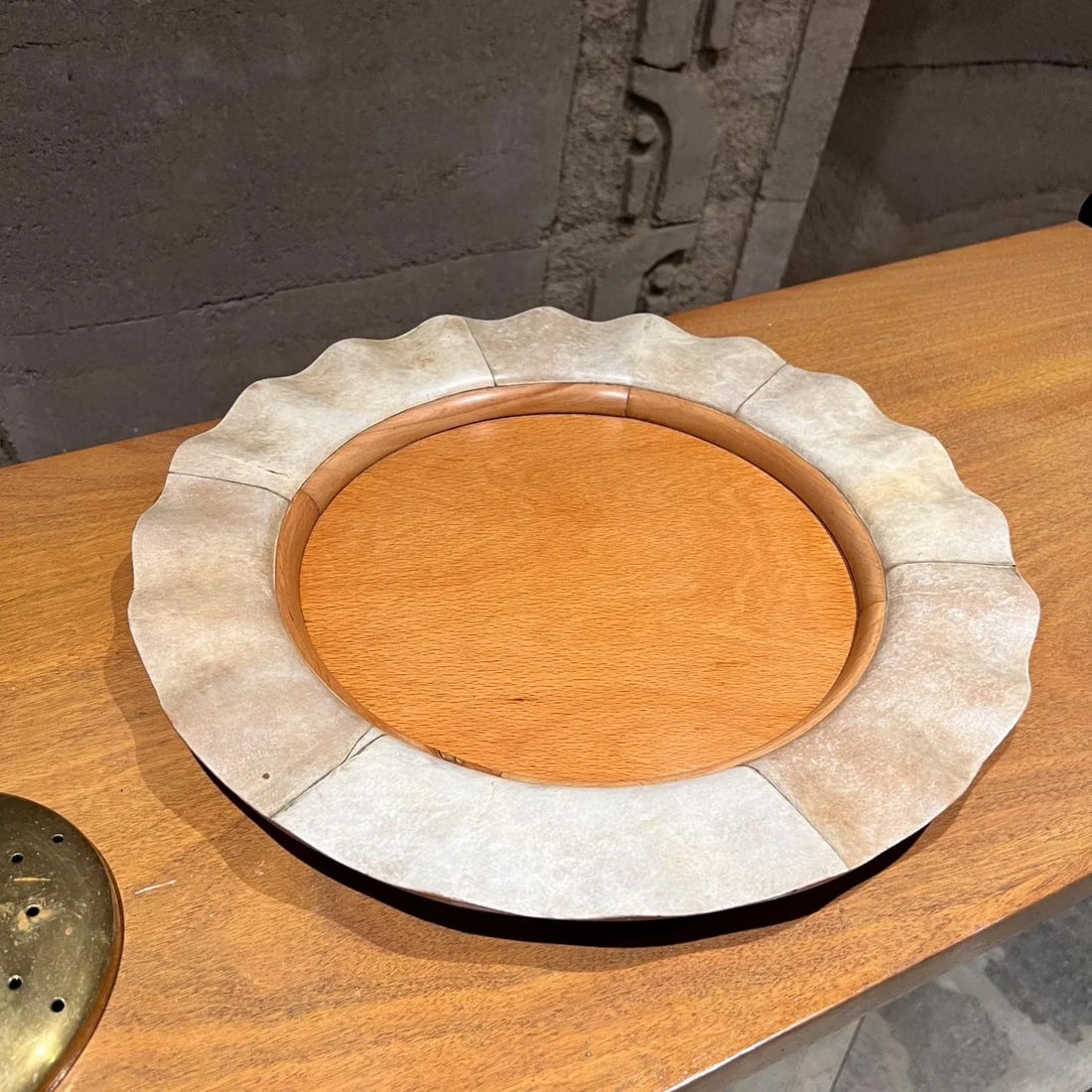 1950s Aldo Tura Goatskin Ice Bucket and Tray Macabo Cusano Milan - 7