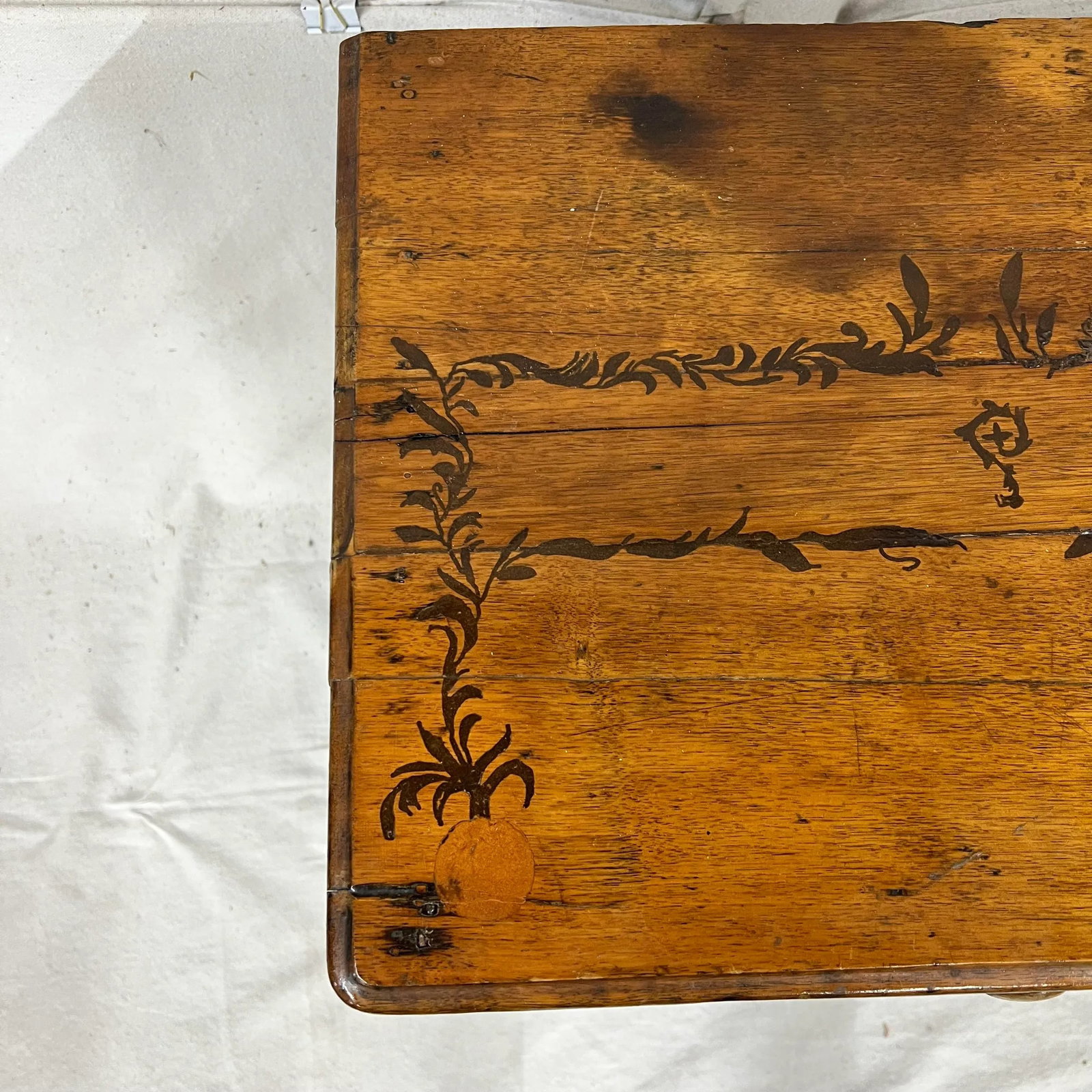 Early 1800s One Drawer Primitive Cherry Work Table - 3