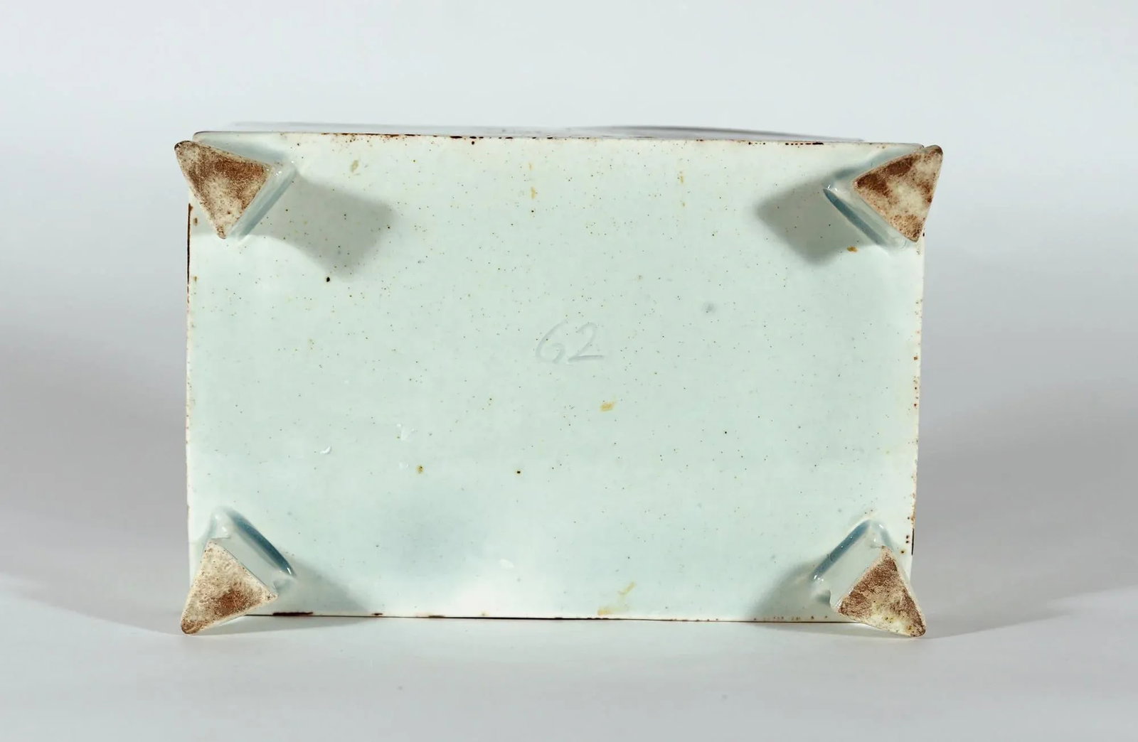 Unusual Swansea Prattware Pearlware Pottery Covered Botanical Tea Caddy Box - 2