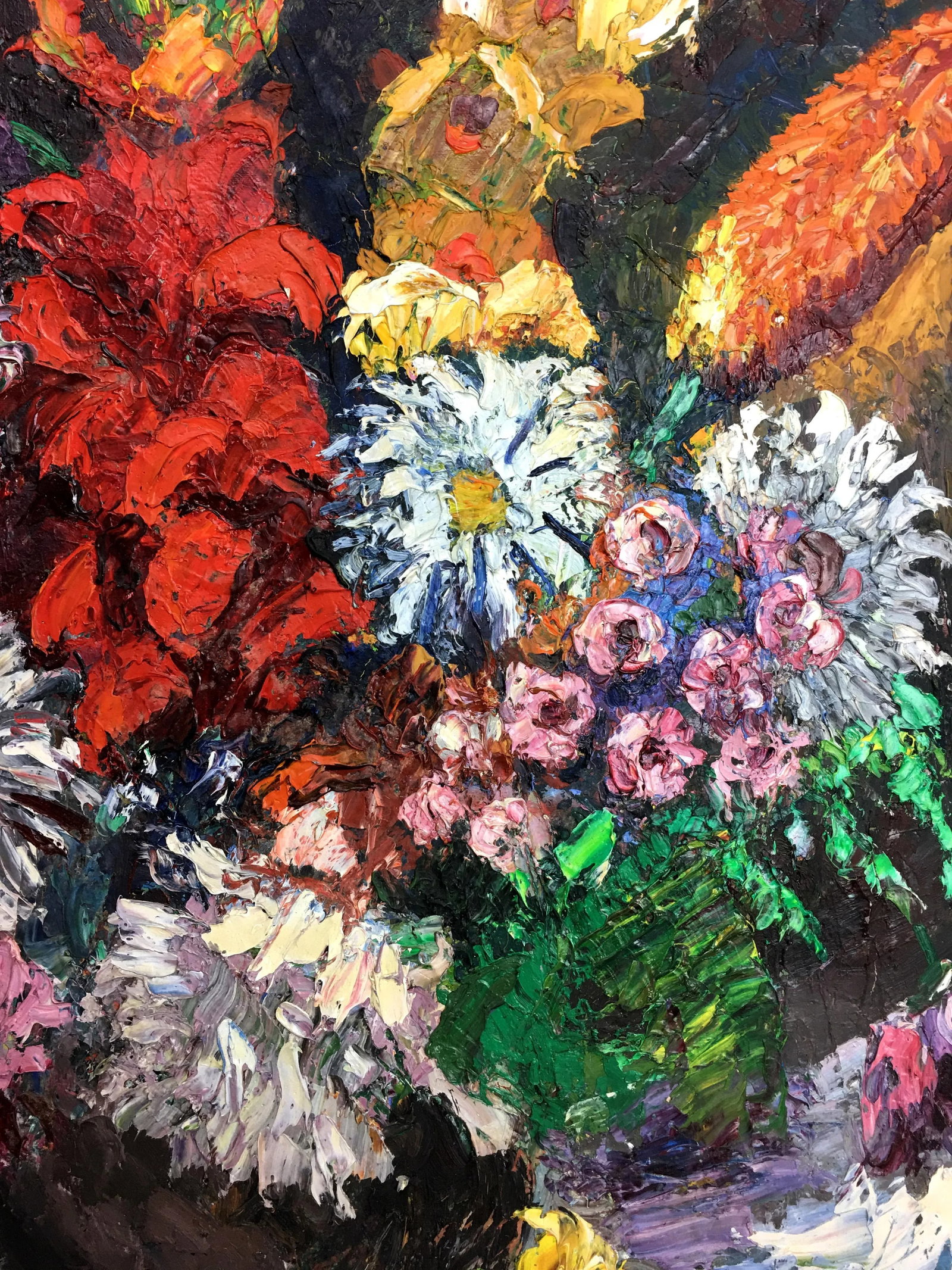 1960's Impressionist "Les Fleurs Épanouies" by Nandor Vagh Weinmann - 2