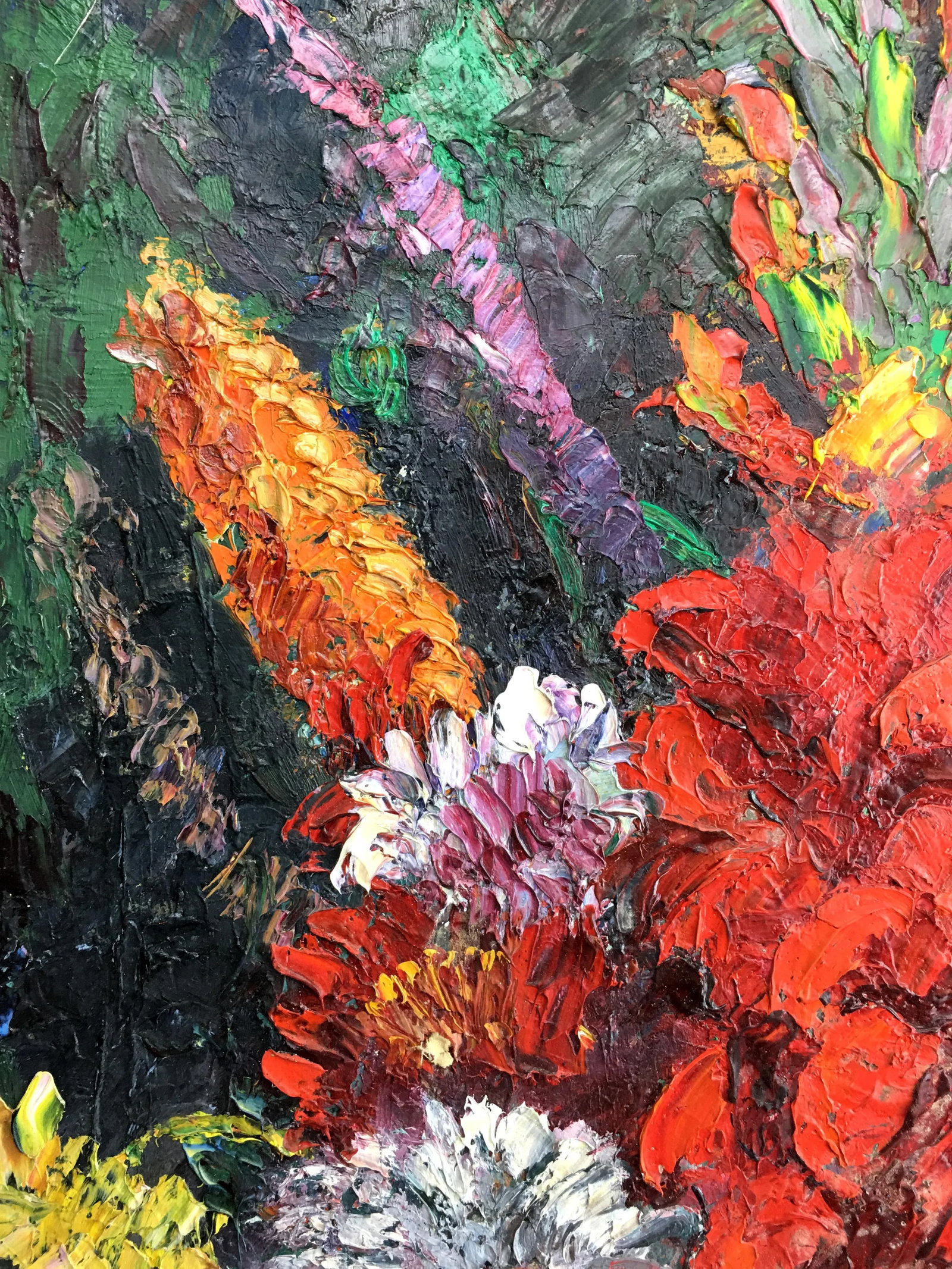 1960's Impressionist "Les Fleurs Épanouies" by Nandor Vagh Weinmann - 3