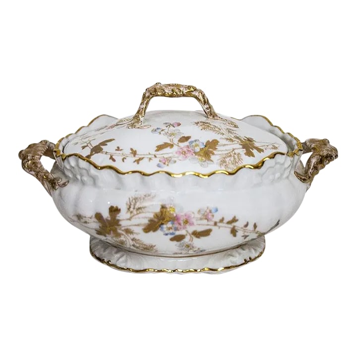Antique S & S Limoges Covered Casserole Dish (1 of 8)