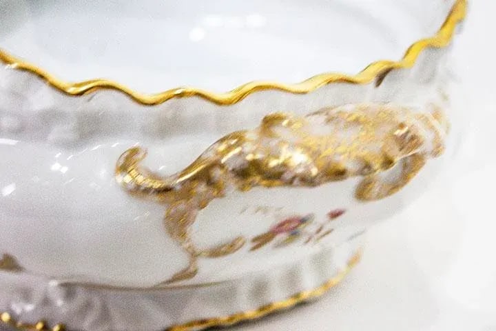 Antique S & S Limoges Covered Casserole Dish - 5