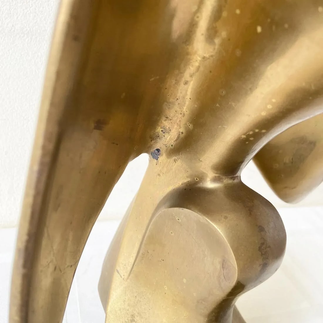 Vintage Mid Century Modern Brass Swan Sculpture by Dara International - 7