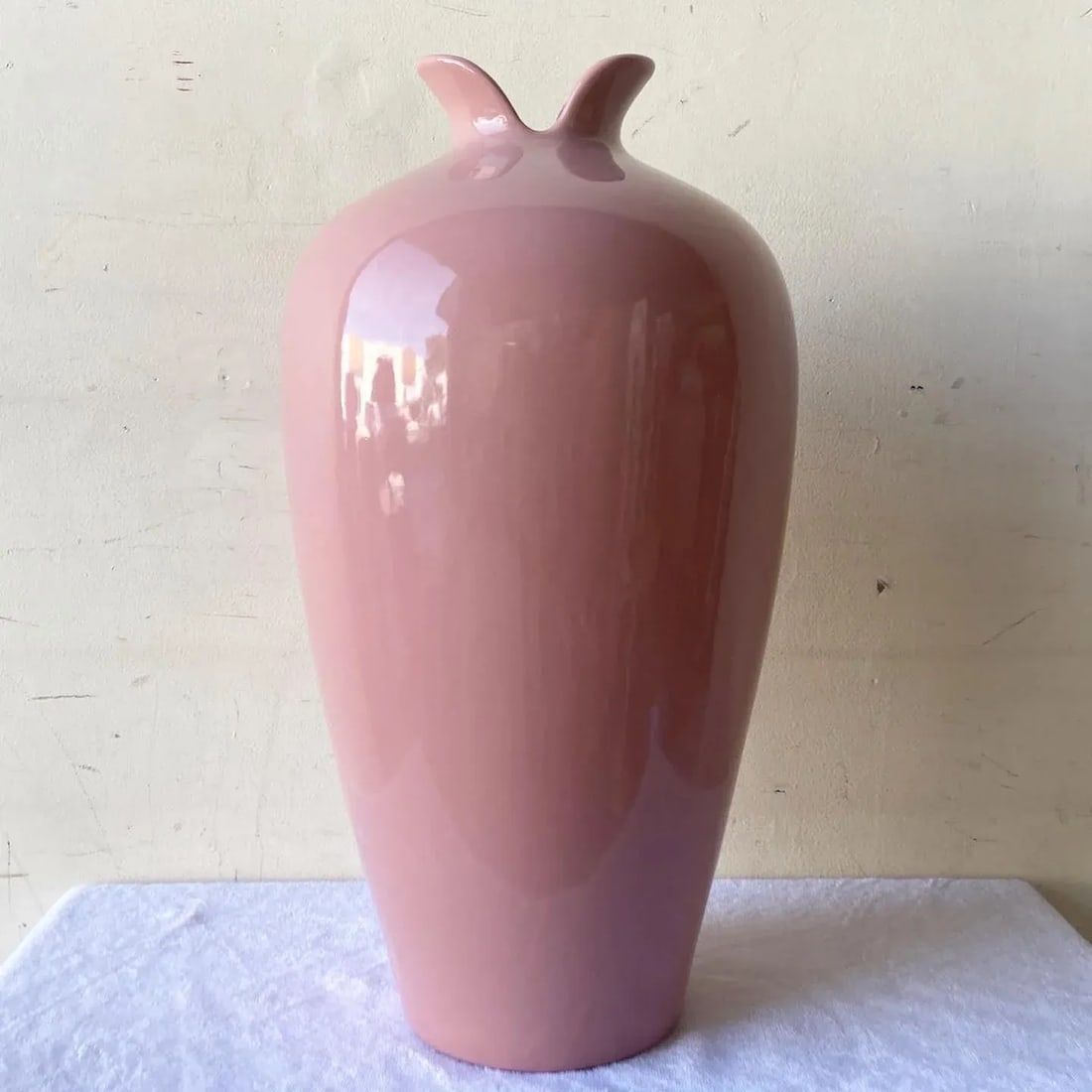 Postmodern Pink Ceramic Floral Vase - 5